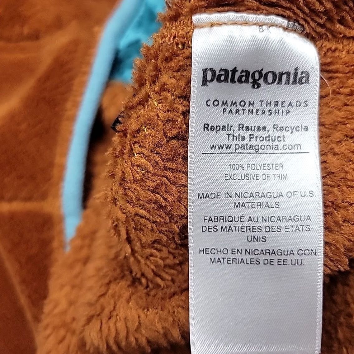 Patagonia VINTAGE Patagonia Re-Tool Snap-T Pullover Sweater Womens L Brown Blue 1/4 Zip Fleece Size L / US 10 / IT 46 - 7 Thumbnail