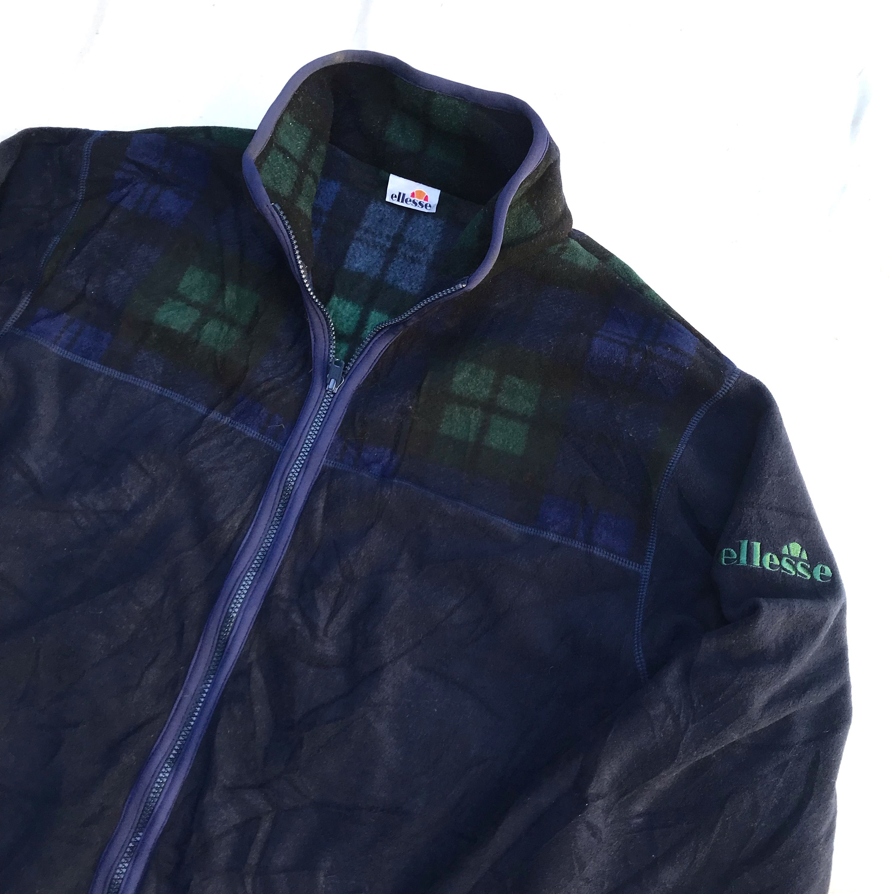 Ellesse Vintage ELLESSE Fleece classic from 1990s Zipper Sweater Size US L / EU 52-54 / 3 - 2 Thumbnail