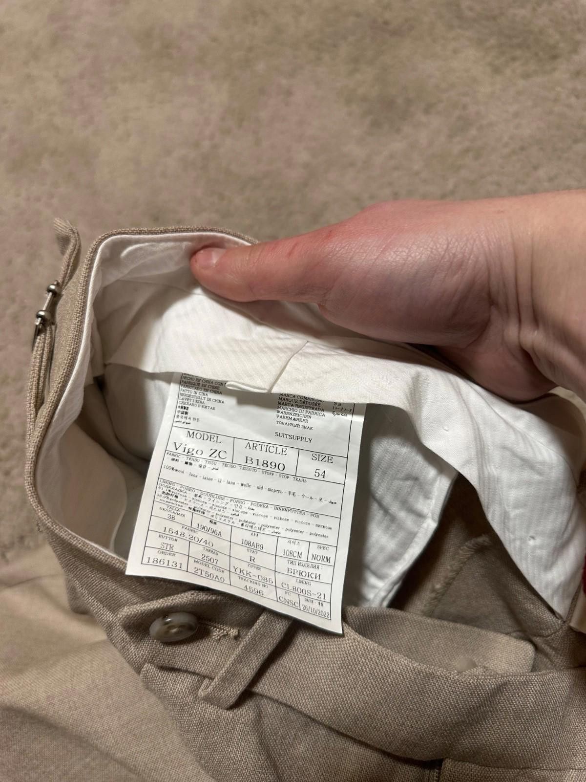 Suitsupply Suitsupply Vigo Zc Trousers Men 54 Cotton Stretch Turn Up Size US 38 / EU 54 - 7 Thumbnail