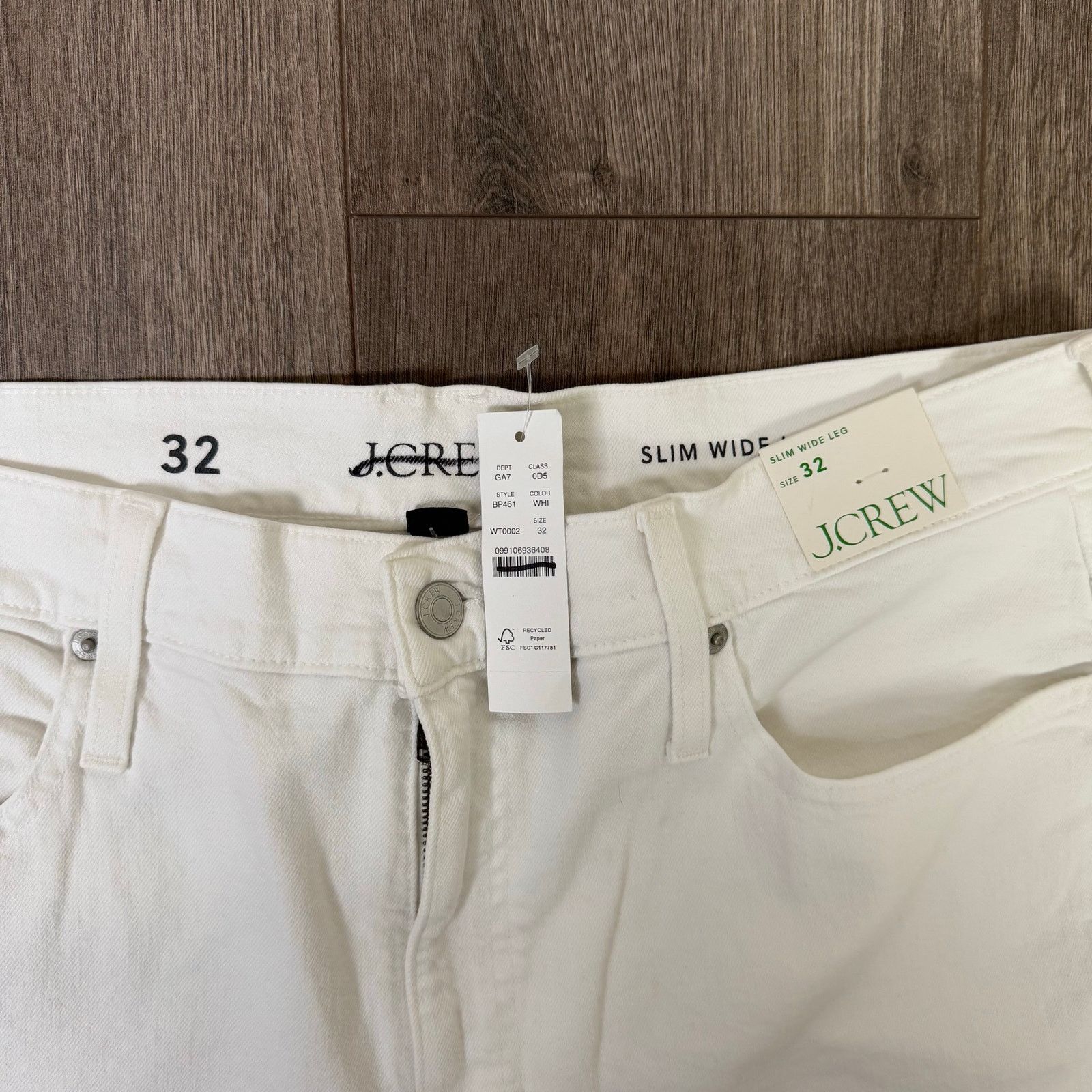 J.Crew J Crew Slim Wide Leg Cut Hem Denim Jeans US Women's 32 Plus Size 32" / US 10 / IT 46 - 4 Thumbnail