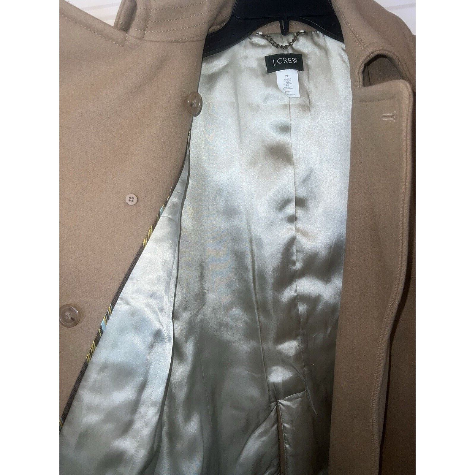 J.Crew JCrew Peacoat Parka Jacket Womens PS Small Double Breasted Size S / US 4 / IT 40 - 7 Thumbnail