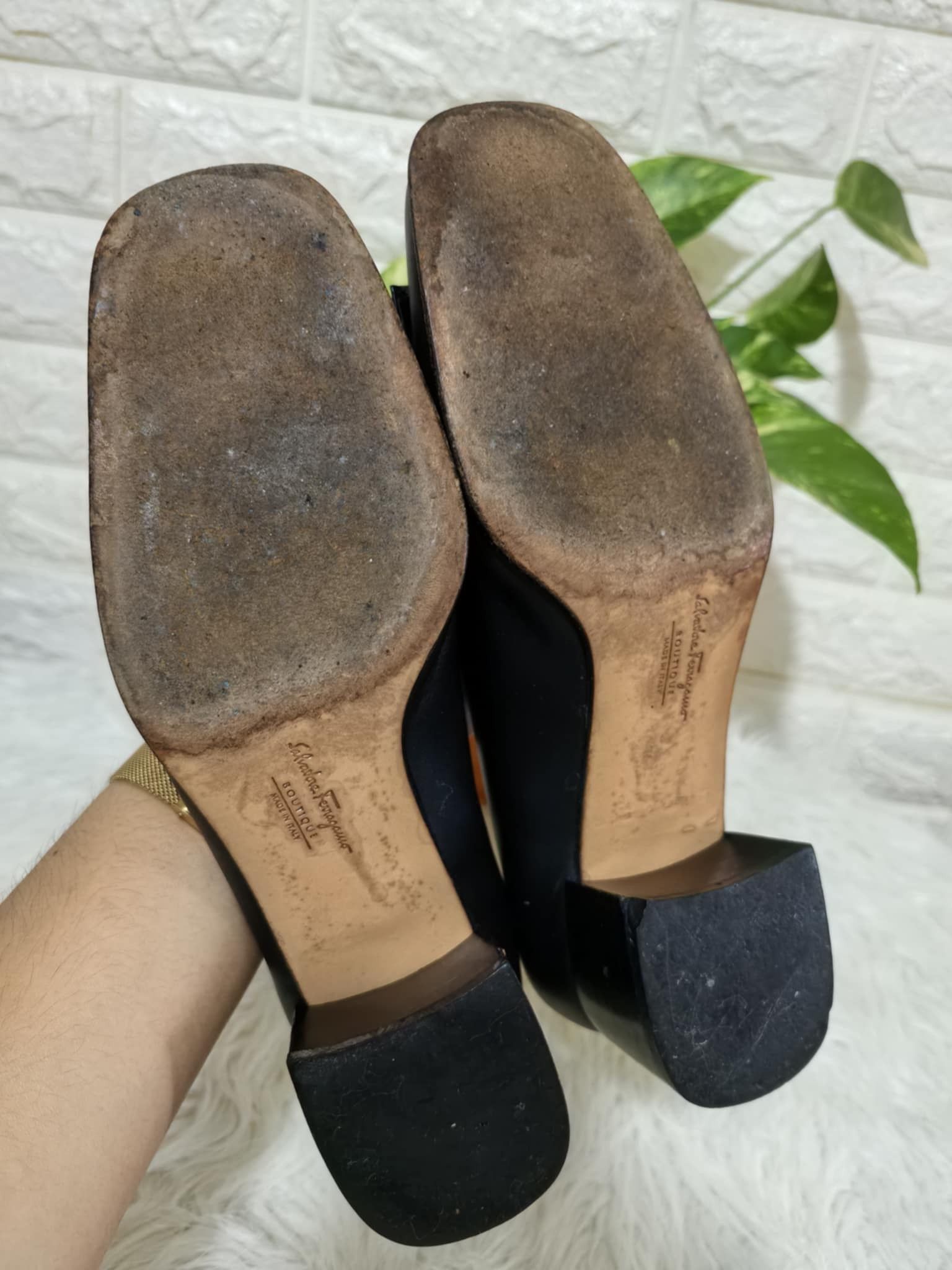 Salvatore Ferragamo × Vintage SALVATORE FERRAGAMO LEATHER PUMPS /HEELS Size US 6 / IT 36 - 4 Thumbnail