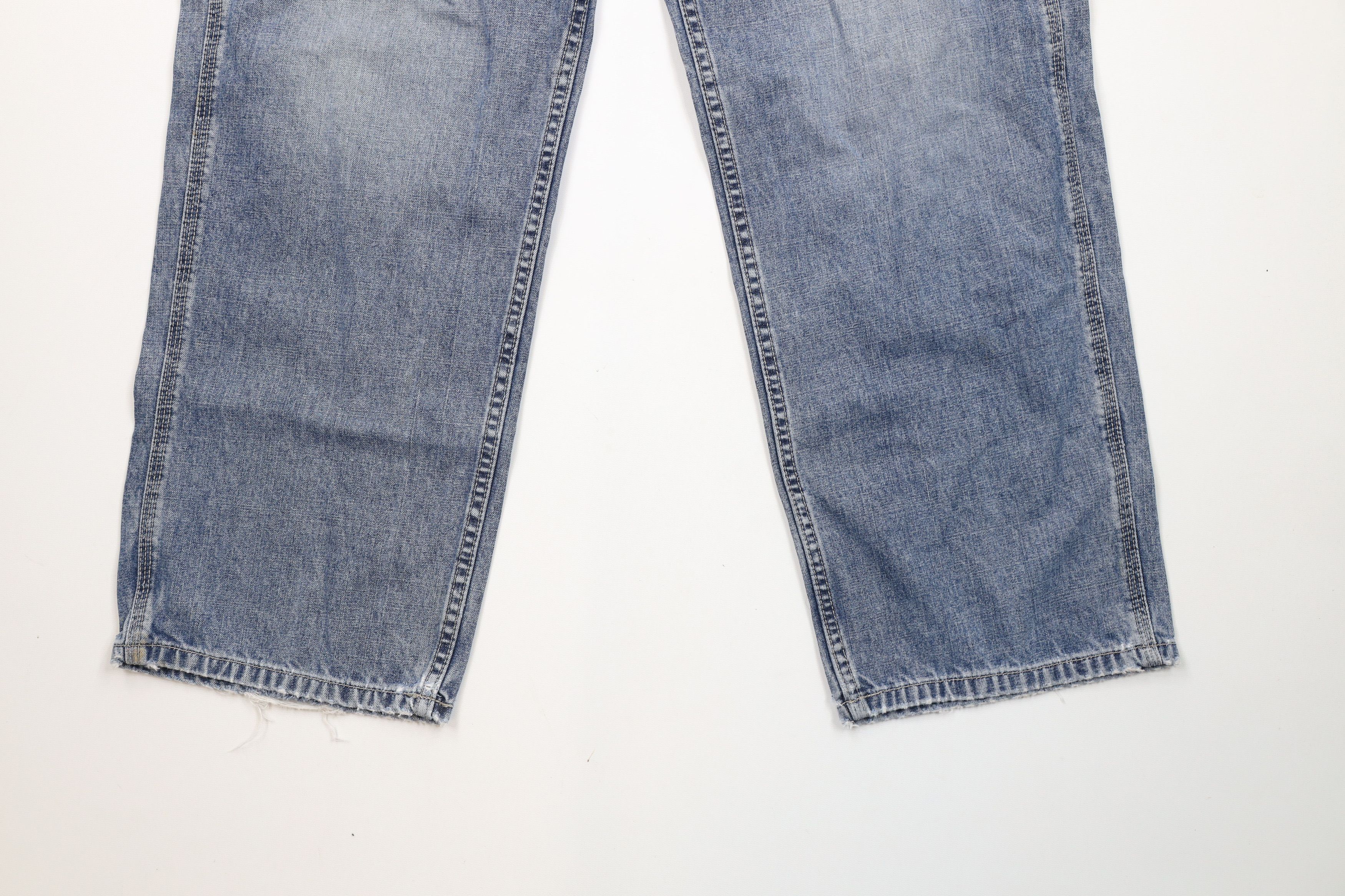 American Eagle Outfitters × Vintage Vintage 90s American Eagle Outfitters Leg Dungaree Jeans Size US 32 / EU 48 - 4 Thumbnail