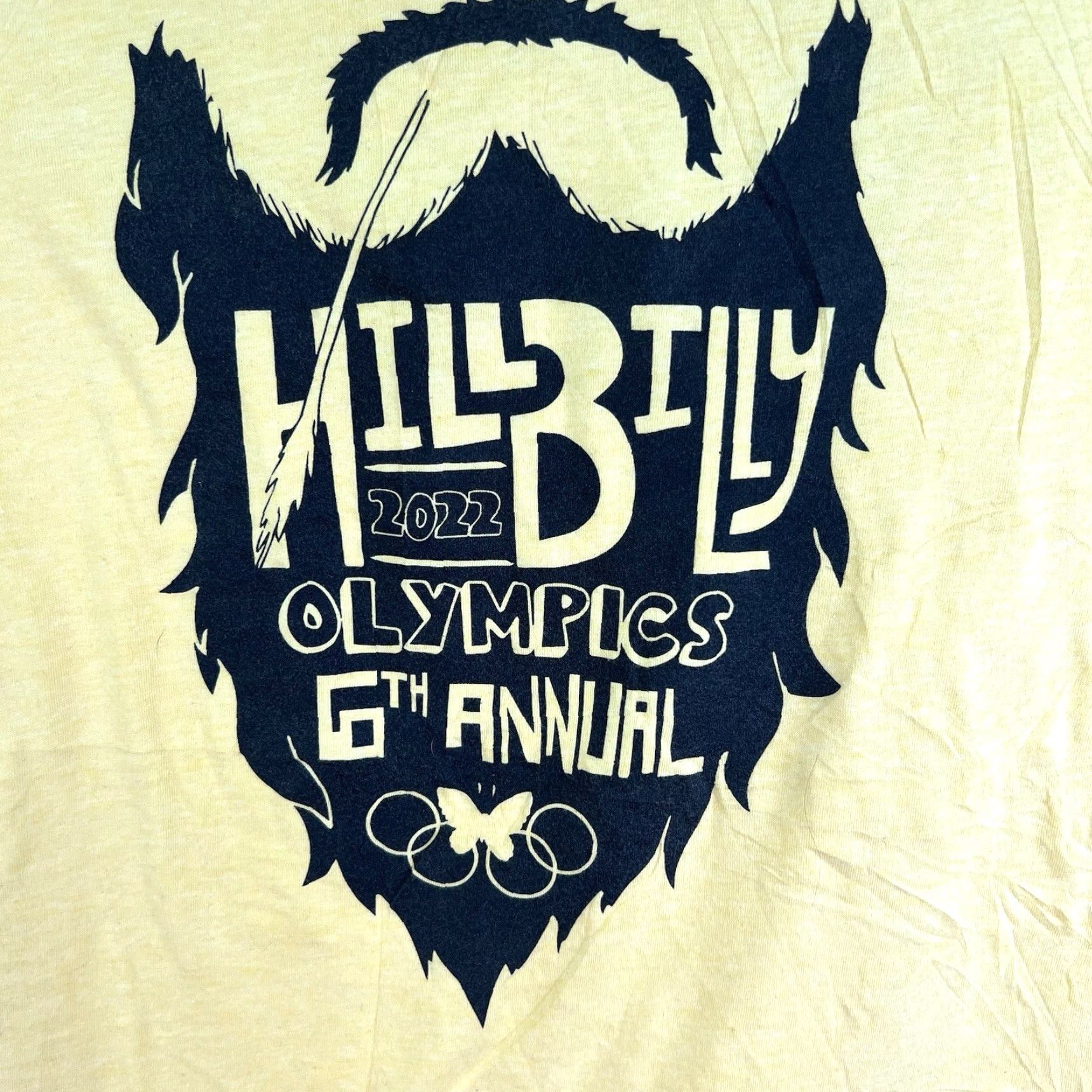 Next Level Hill Billy Olympics 2022 6th Anial T-Shirt Adult Size XL Yellow Size US XL / EU 56 / 4 - 2 Thumbnail