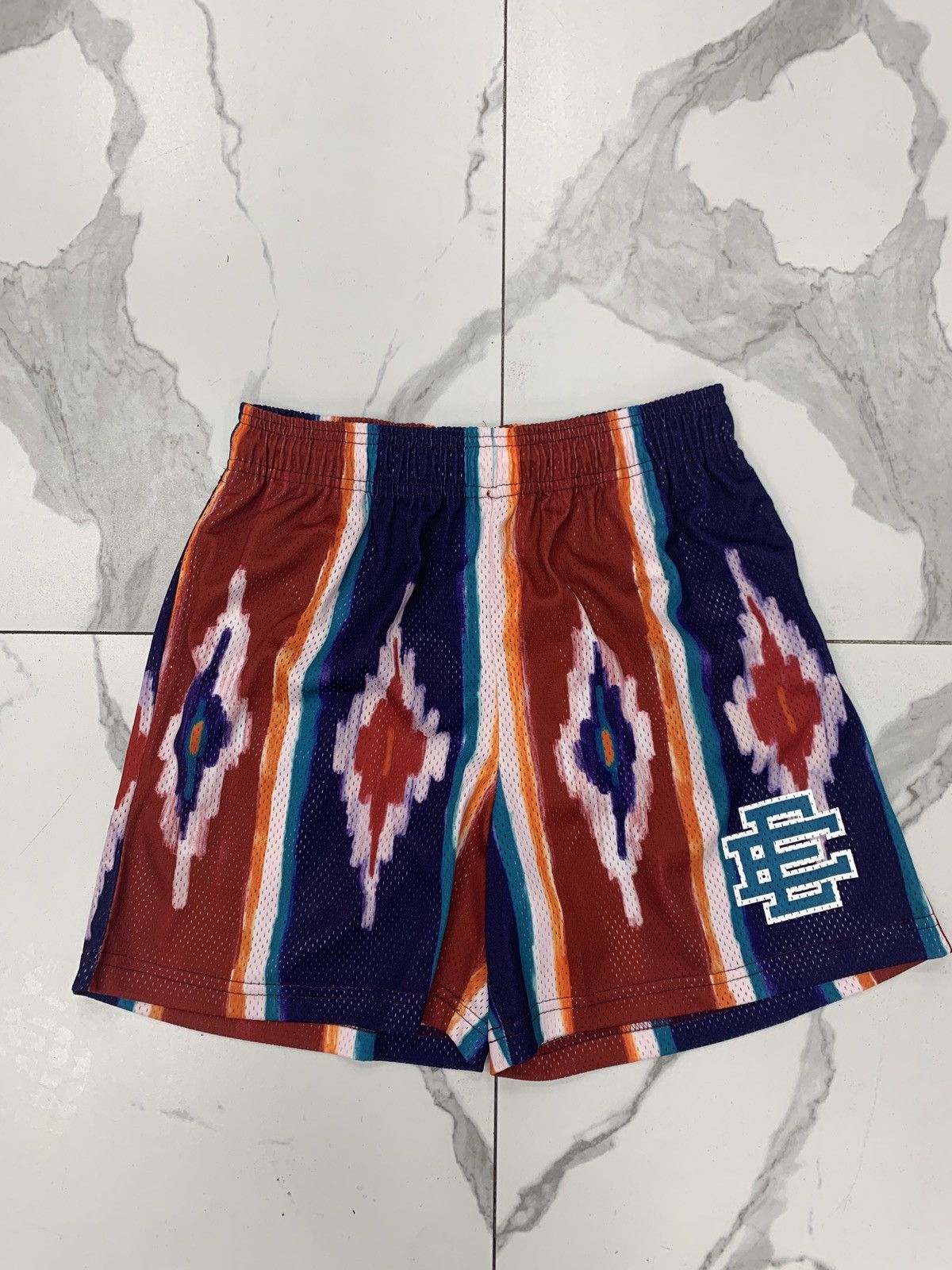 Eric Emanuel Eric Emanuel EE Basic short “Western Print/Blue” Size US 34 / EU 50 - 1 Thumbnail