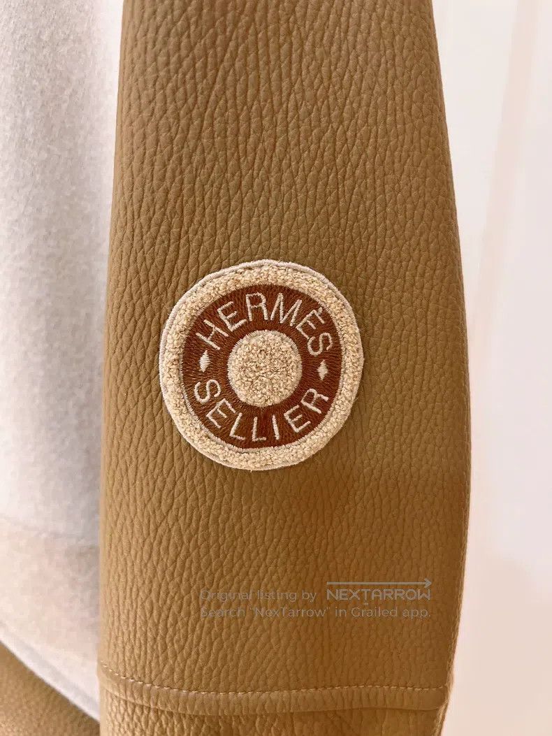 Hermes Hermes Milk Tea Double-Sided Cashmere Patch Deer Skin Base Size XXS / US 00 / IT 34 - 6 Thumbnail