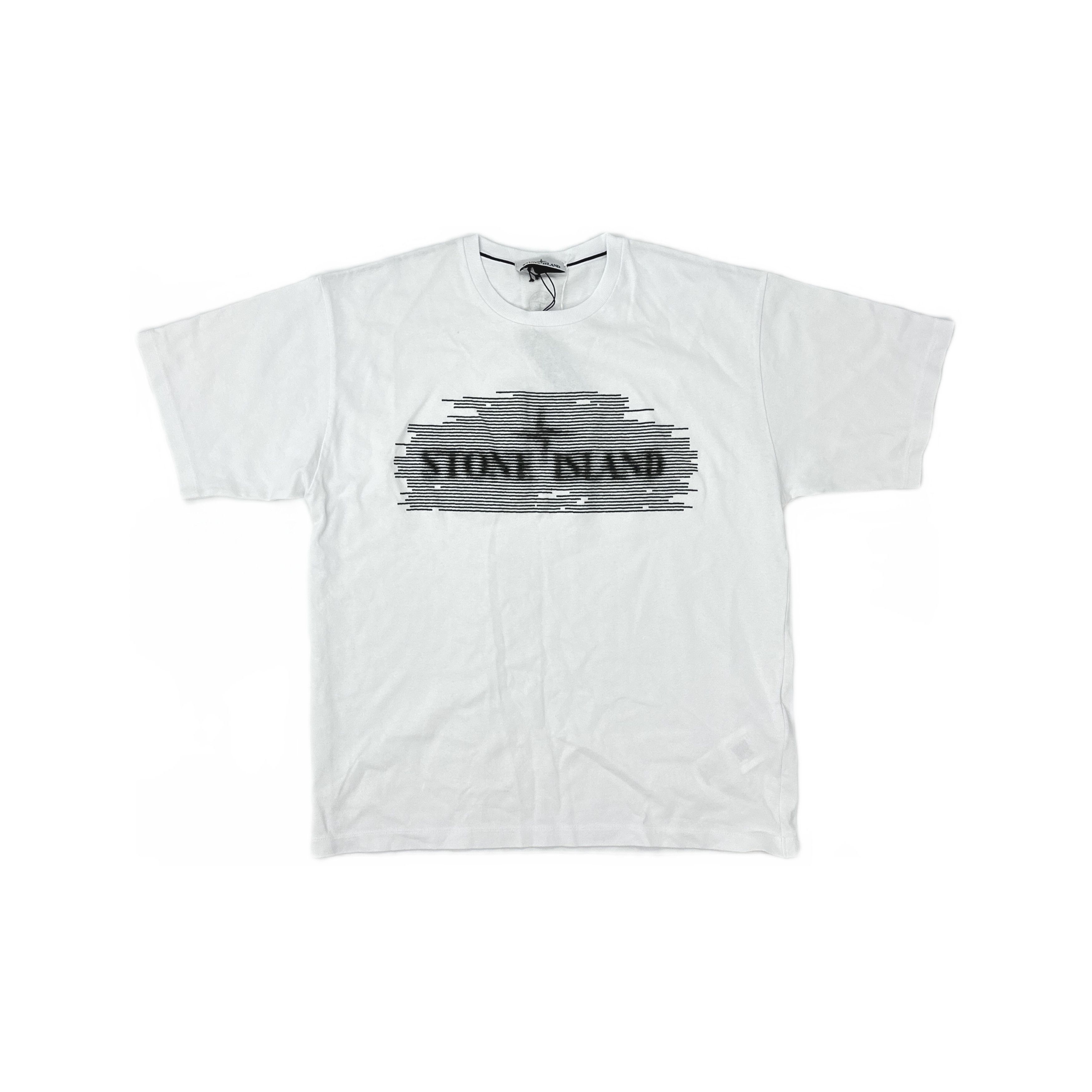 Stone Island Stone Island Blurred Logo T-Shirt Size L Size US L / EU 52-54 / 3 - 1 Thumbnail