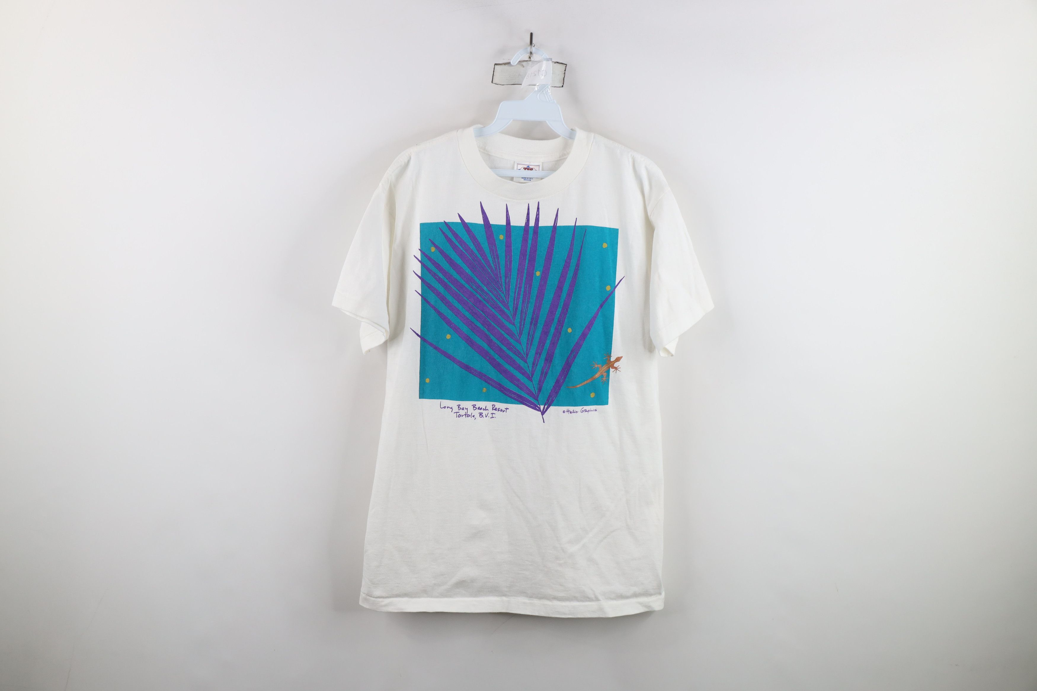 Vintage Vintage 90s Streetwear Virgin Islands Lizard T-Shirt USA Size US M / EU 48-50 / 2 - 1 Thumbnail
