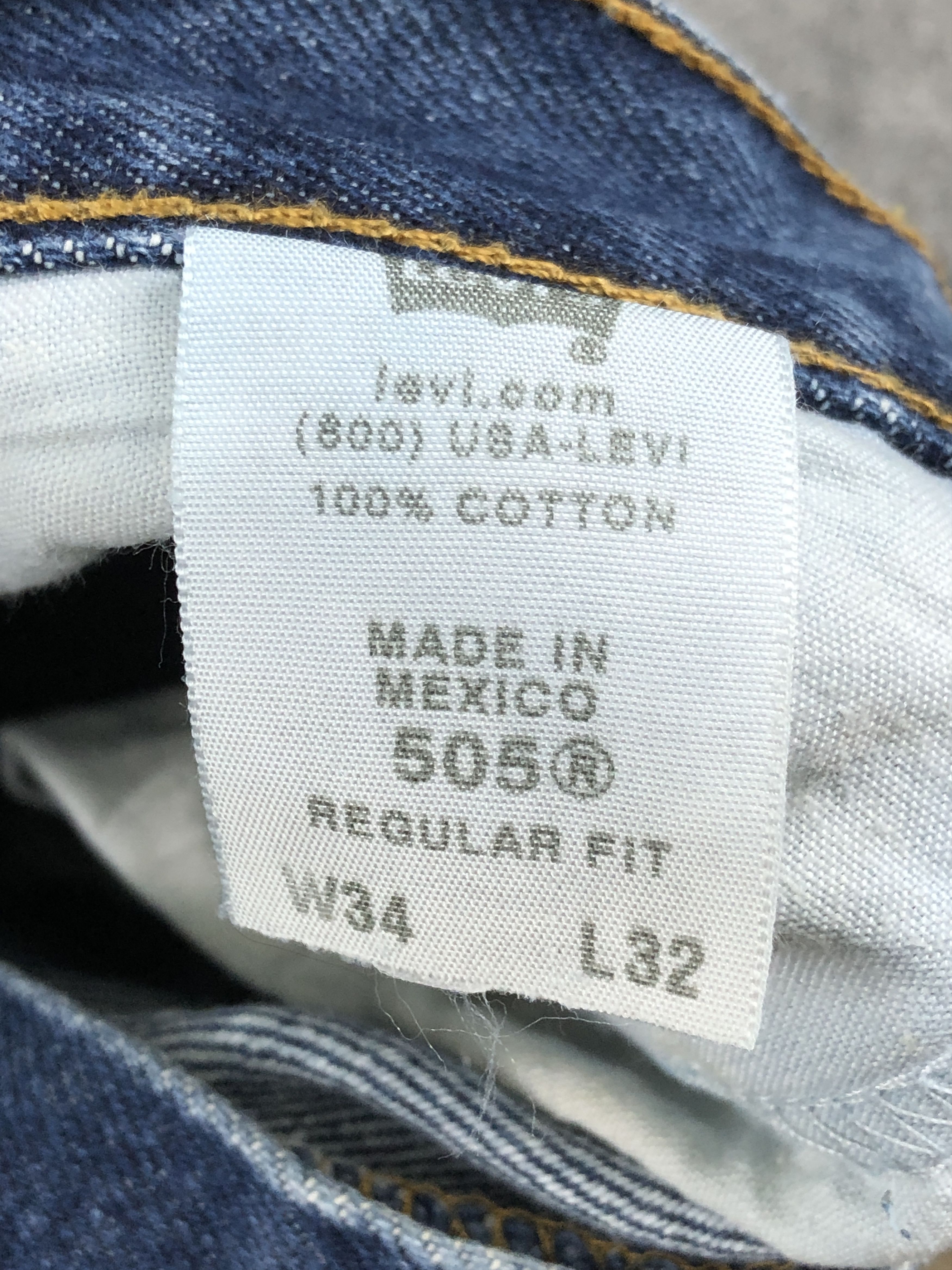 Levi's Vintage Levis 505 Faded Blue Jeans DP2240 Size US 34 / EU 50 - 7 Thumbnail