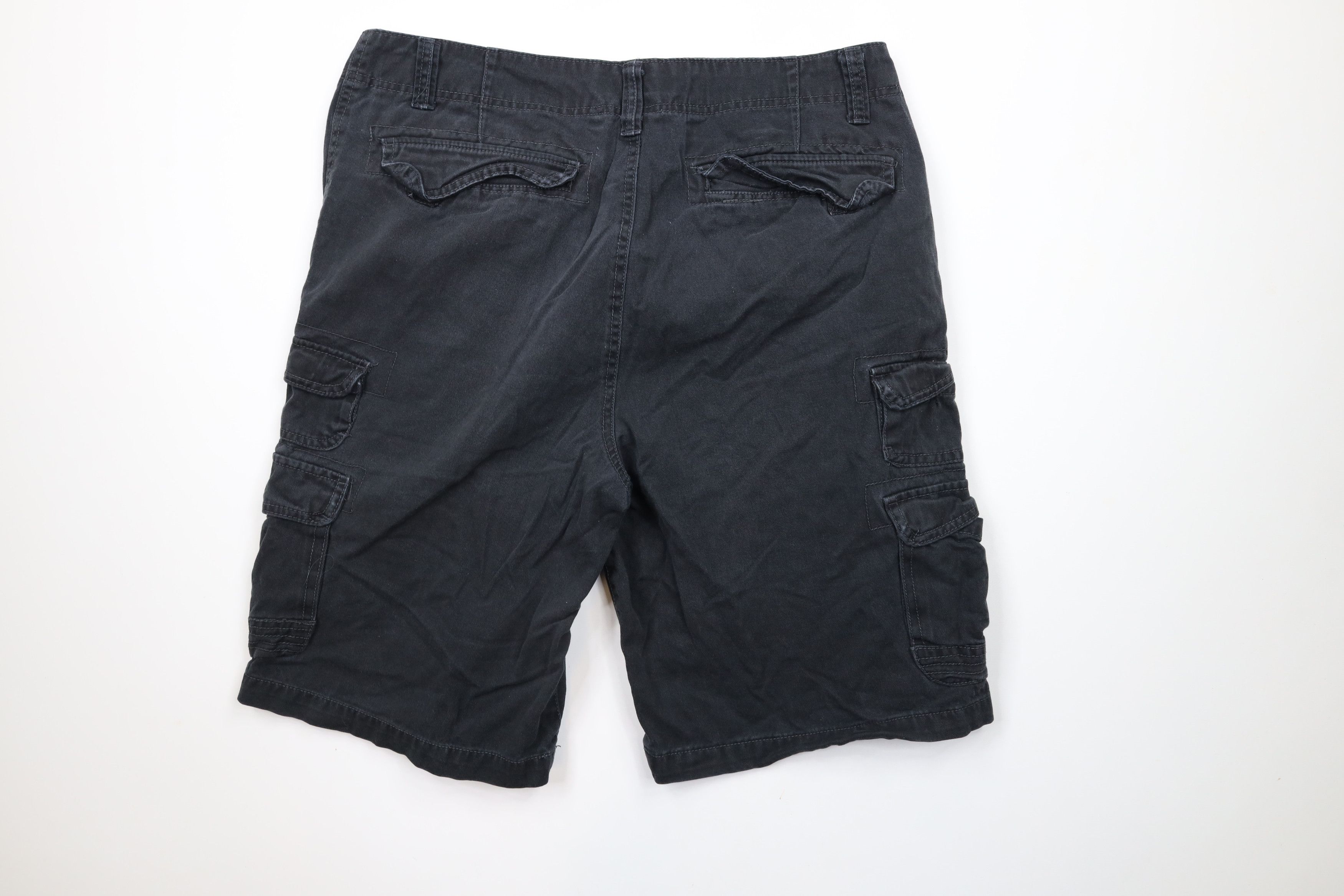 Ocean Pacific × Vintage Vintage Ocean Pacific Baggy Fit Cargo Shorts Black Cotton Size US 34 / EU 50 - 9 Thumbnail