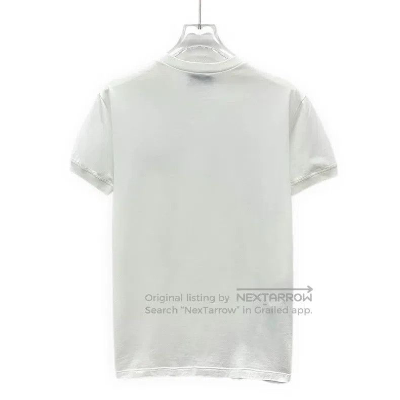 Prada Prada White logo embroidered cotton round-neck short-sleev Size US S / EU 44-46 / 1 - 2 Thumbnail