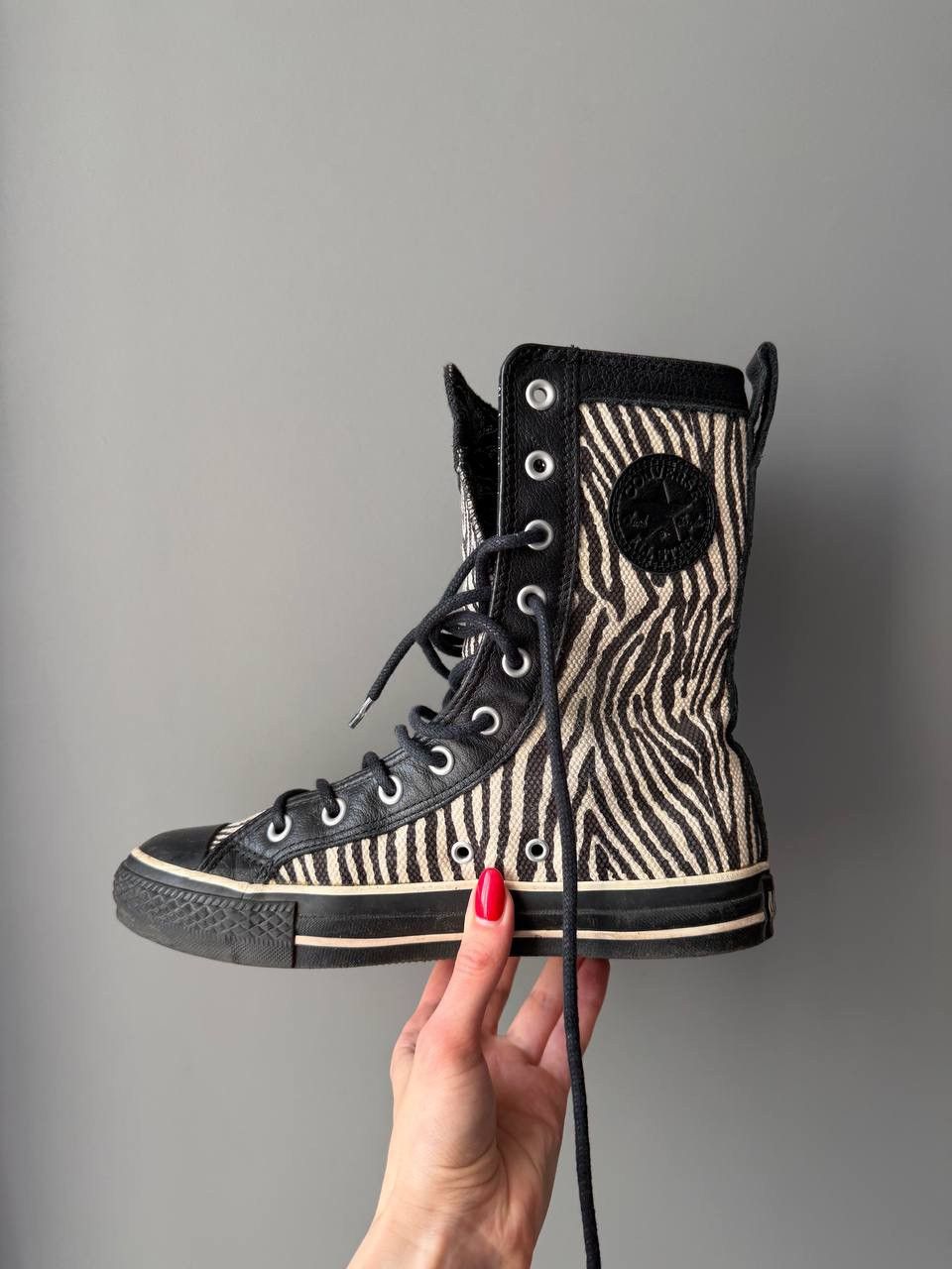 Converse Zebra Print Hi Top Converse Pocket Y2K Size US 6 / EU 39 - 5 Thumbnail