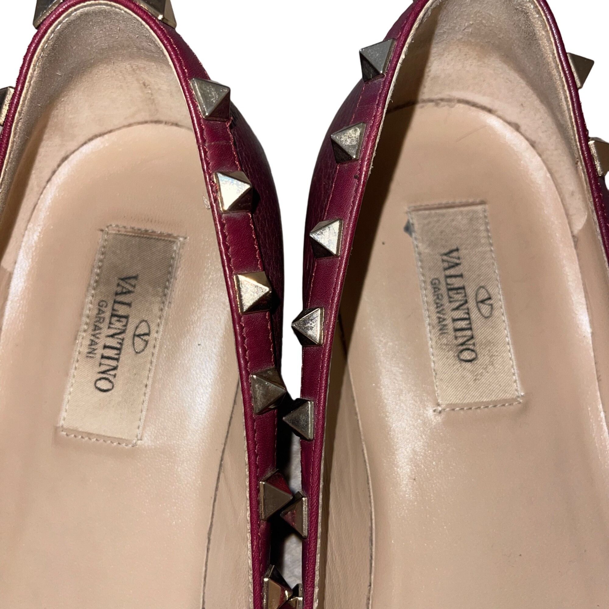 Valentino Valentino Garavan Womens Flats Size 9.5 Burgundy Size US 9.5 / IT 39.5 - 8 Thumbnail
