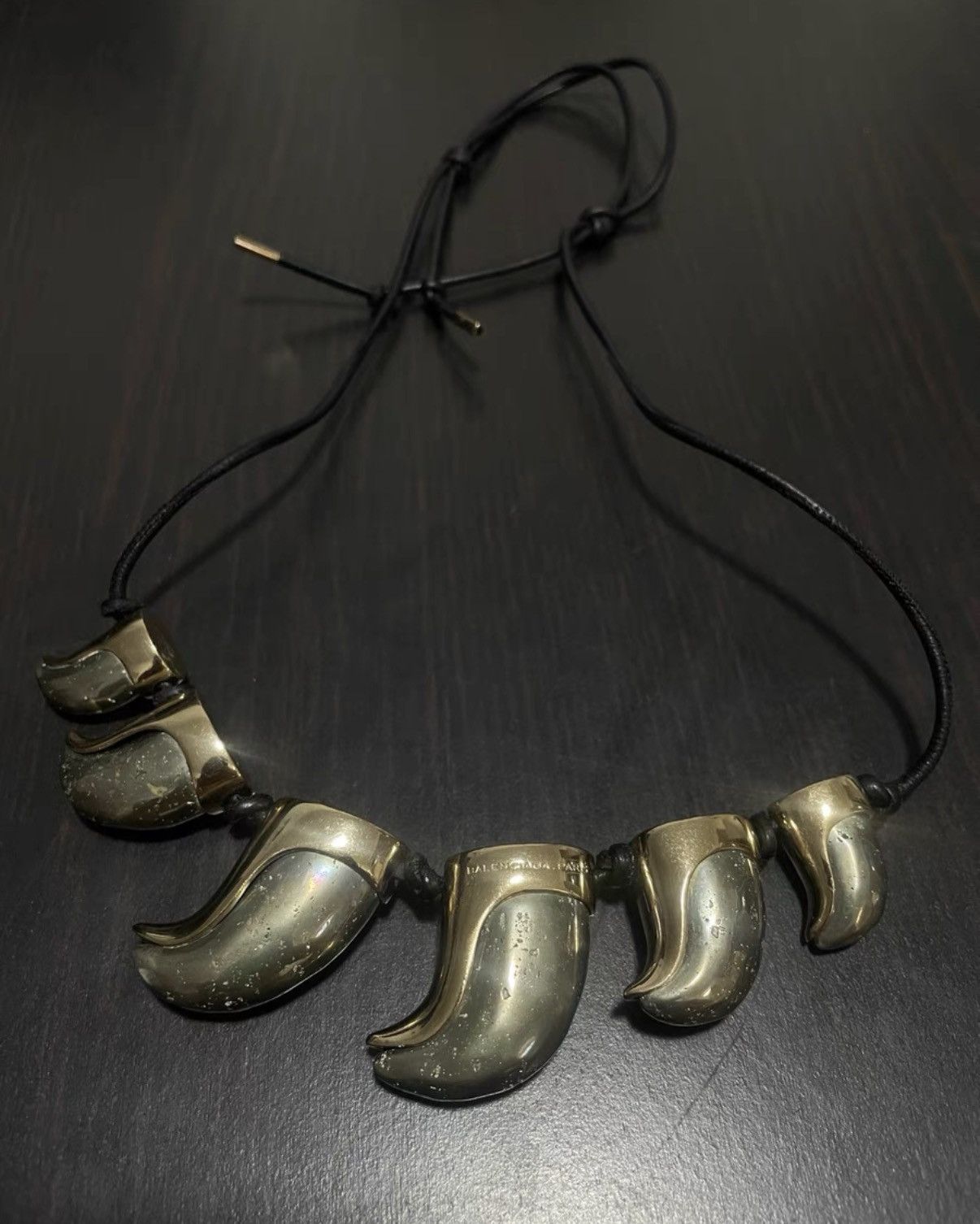 Balenciaga Balenciaga Archive Gold Tooth Necklace Size ONE SIZE - 1 Thumbnail