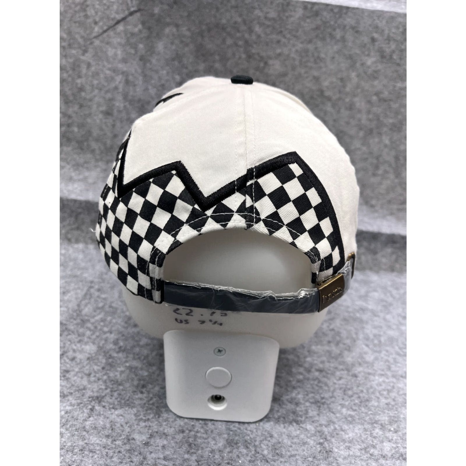 Katin Kati Tarari Acceleration Company Hat Cap Strap Back Adult One Size White Check Cotton Baseball Cap Mens Hat Cap One Size White Check Cotton Size ONE SIZE - 6 Thumbnail