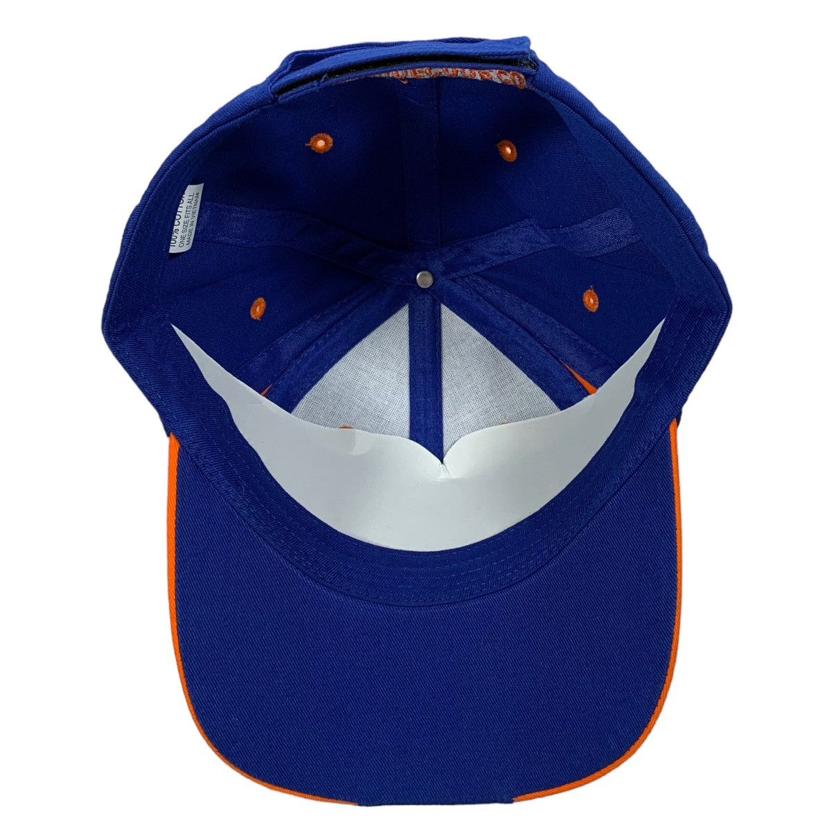 Vintage Valley Country Store Sign Logo Blue & Orange Strapback Hat Size ONE SIZE - 4 Thumbnail