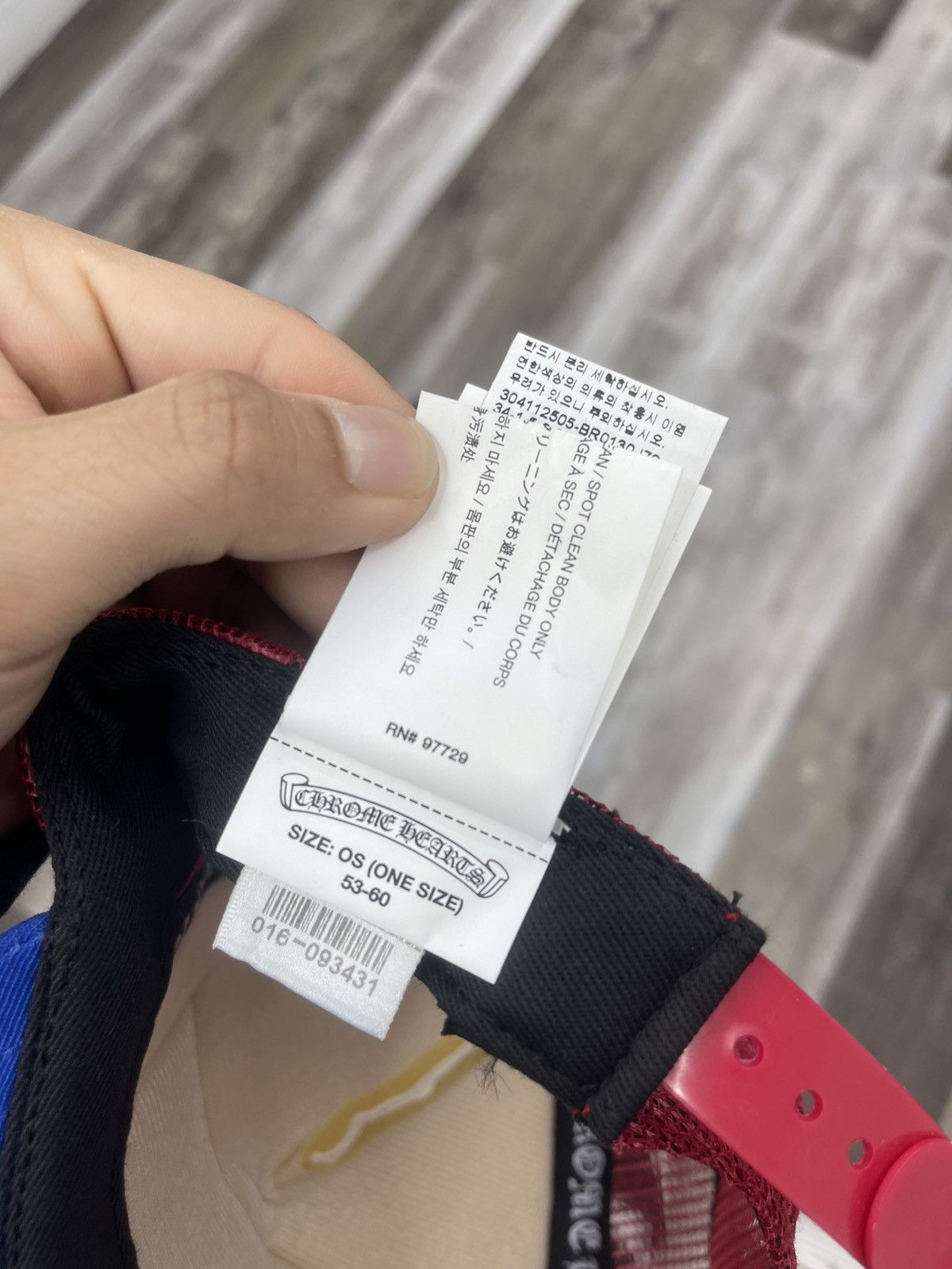 Chrome Hearts Chrome Hearts Trucker hat “fuck” red and blue Size 32 - 7 Thumbnail