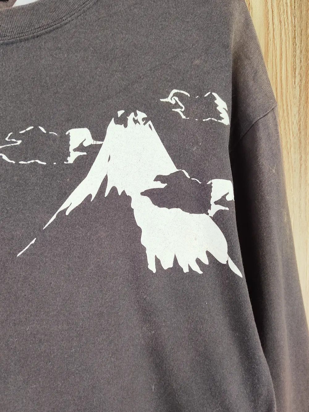 Vintage Mind Games Dark Gray Faded Long Sleeve T-shirts #W591 Size US L / EU 52-54 / 3 - 8 Thumbnail