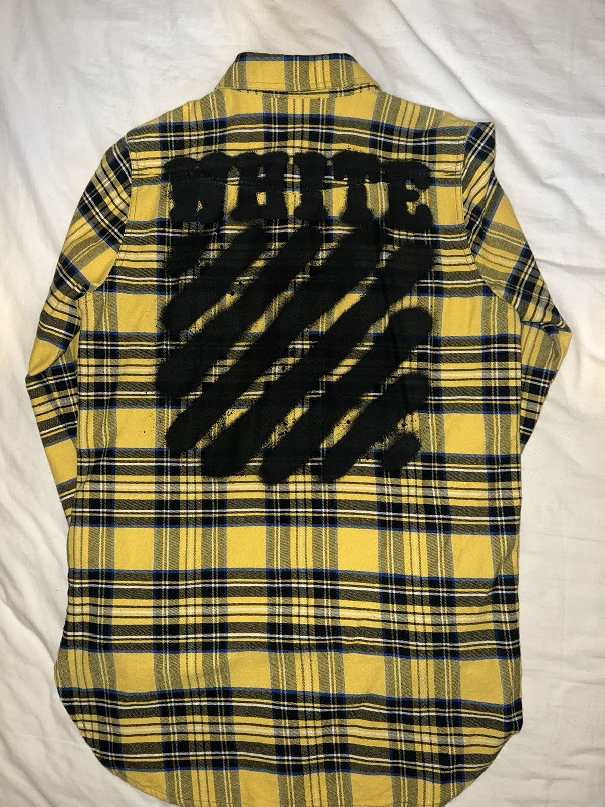 OFF-WHITE DIAGONALS SPRAY CHECK SHIRT