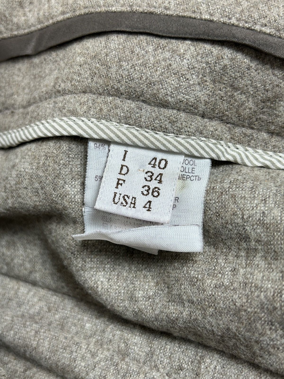 Brunello Cucinelli Brunello Cucinelli Wool Cashmere Trousers Pants Size 28" / US 6 / IT 42 - 8 Thumbnail