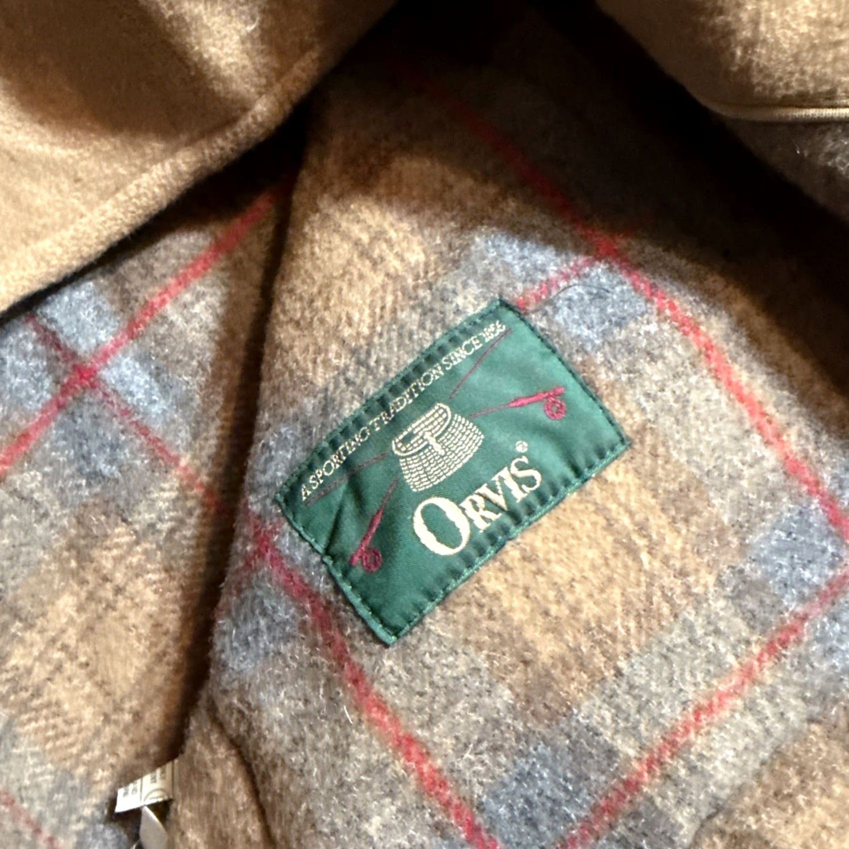 Orvis VINTAGE Orvis Duffel Coat Mens 42 Wool Beige Hooded Long Overcoat 80s Casual Travel England Size US XS / EU 42 / 0 - 7 Thumbnail