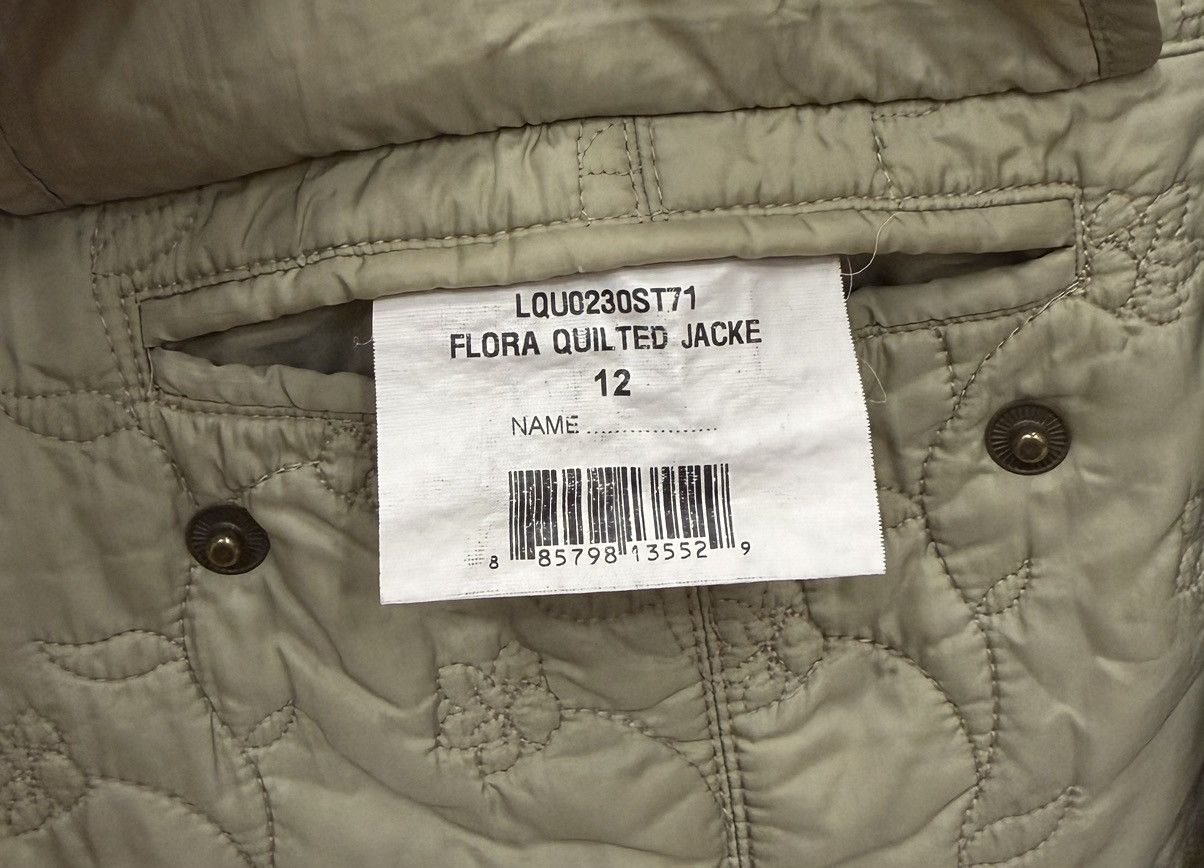 Barbour Barbour Flora Floral Cream Quilted Lightweight Jacket Size S / US 4 / IT 40 - 9 Thumbnail