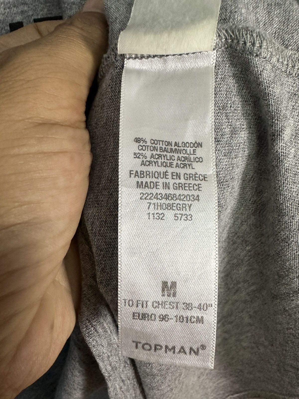 Topman Topman Love Is Blind Tshirt Made in Greece A360 Size US M / EU 48-50 / 2 - 10 Thumbnail
