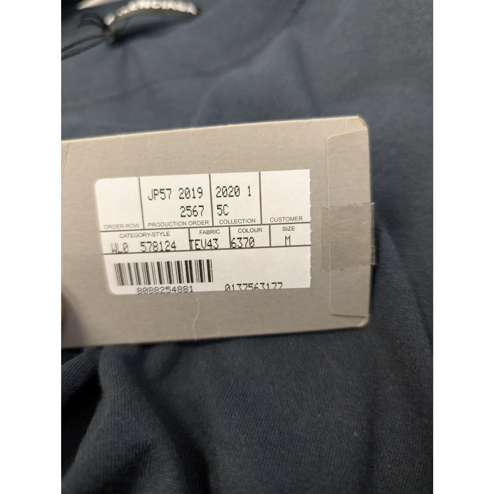 Balenciaga o1rshd1 Light Jersey Balenciaga Logo Top T-Shirt Washed Navy Size US M / EU 48-50 / 2 - 20 Thumbnail