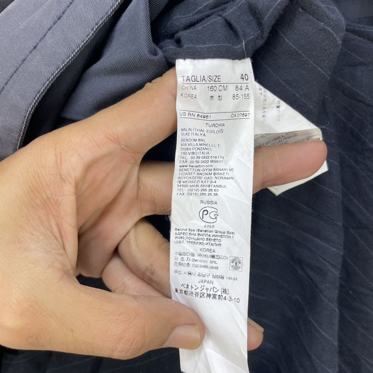 Benetton 💥Vintage Benetton Trench Long Coat Jacket Size M / US 6-8 / IT 42-44 - 4 Thumbnail