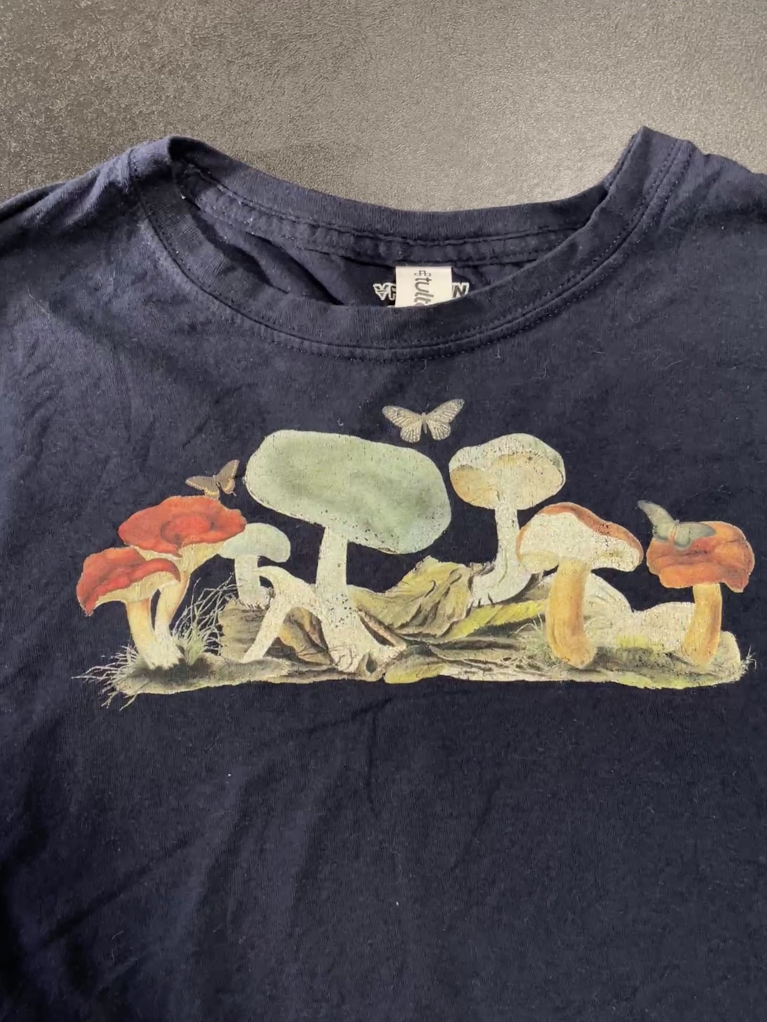 Other Women's Mushroom & Butterflies Tee Large Blue Size L / US 10 / IT 46 - 2 Thumbnail
