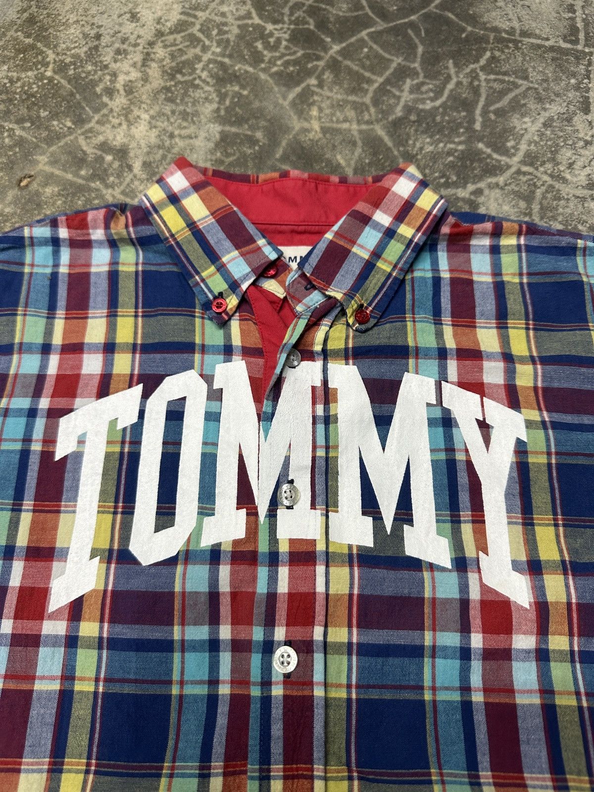 Tommy Hilfiger × Vintage Vintage Tommy multicolour shirt Size US S / EU 44-46 / 1 - 3 Thumbnail