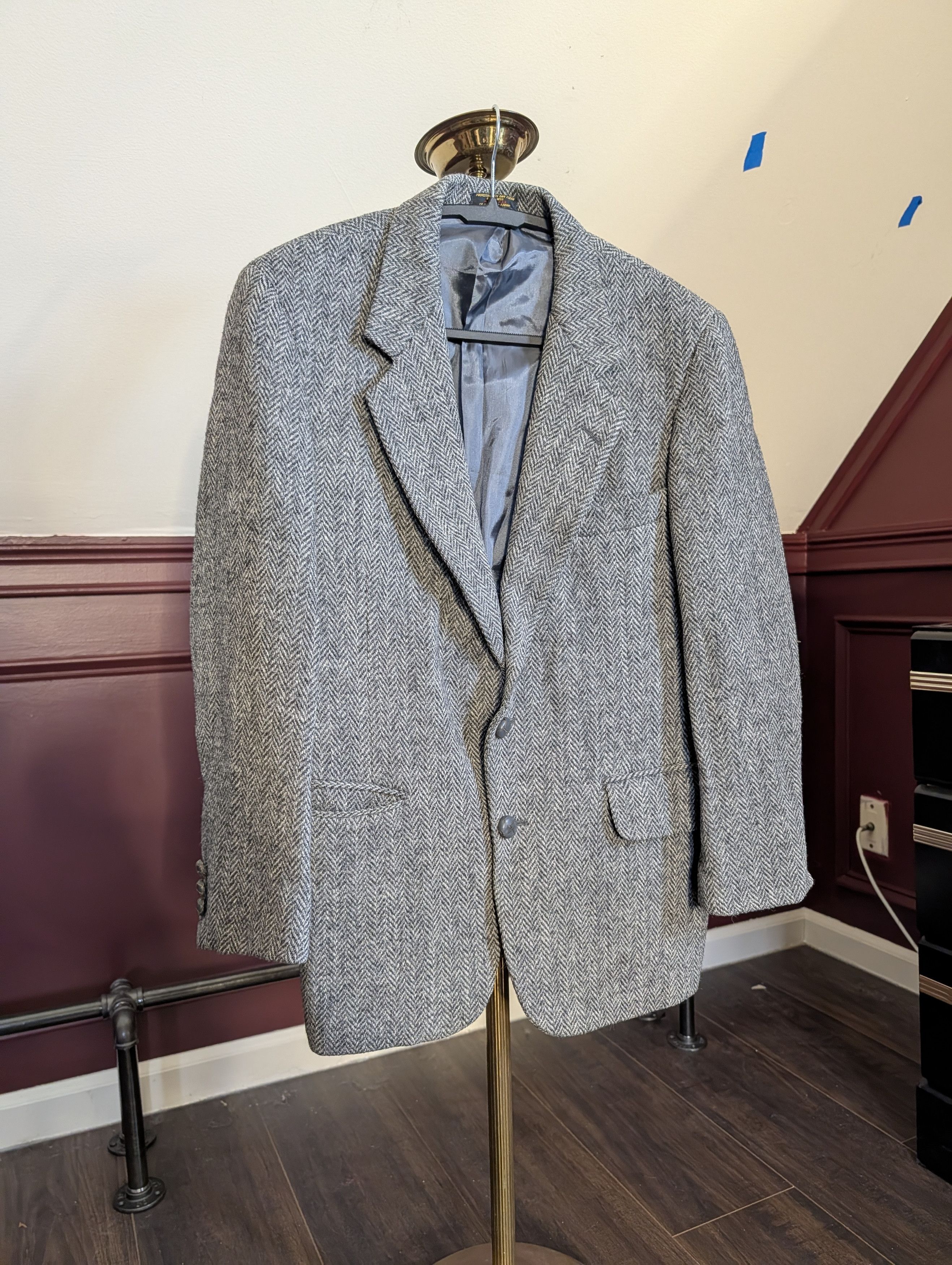 Vintage very old Colonial Salem MA Scottish wool jacket