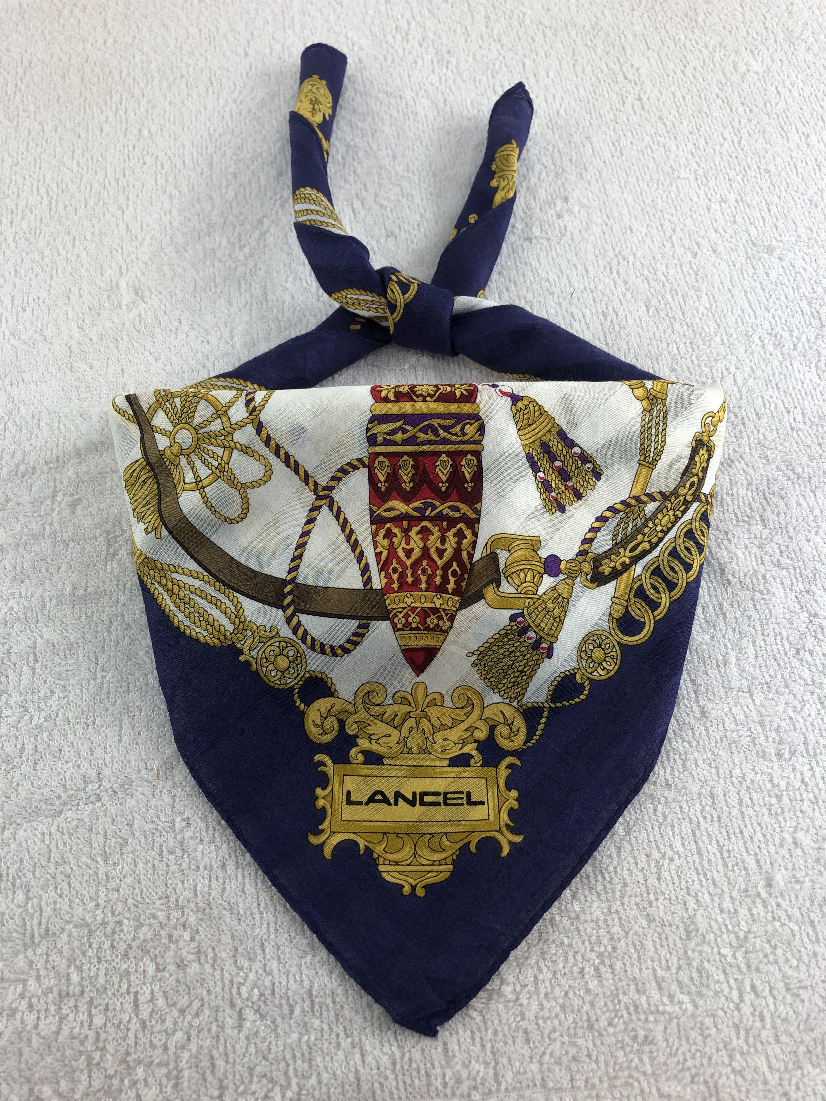 Lancel Lancel Handkerchief / Bandana / Neckerchief C326 Size ONE SIZE - 1 Thumbnail