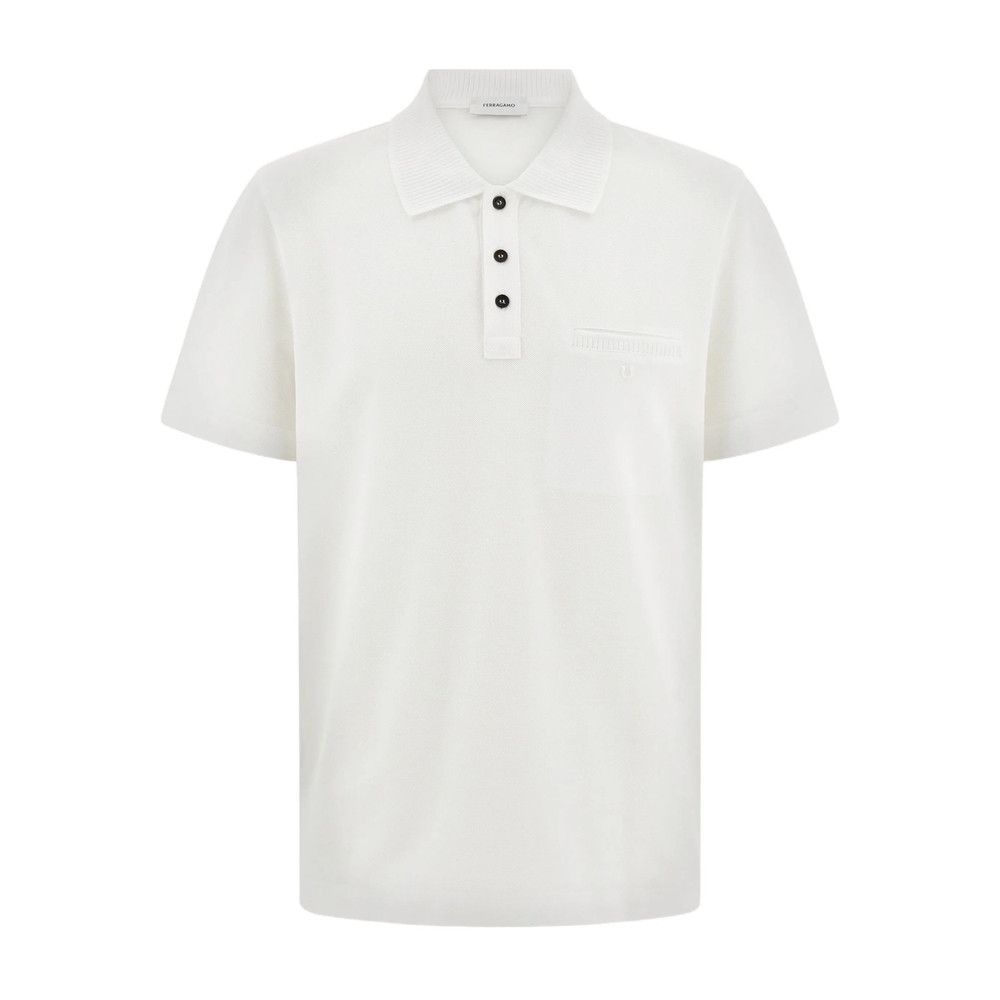 Salvatore Ferragamo Ferragamo WHITE Polo Shirts Size US S / EU 44-46 / 1 - 1 Thumbnail