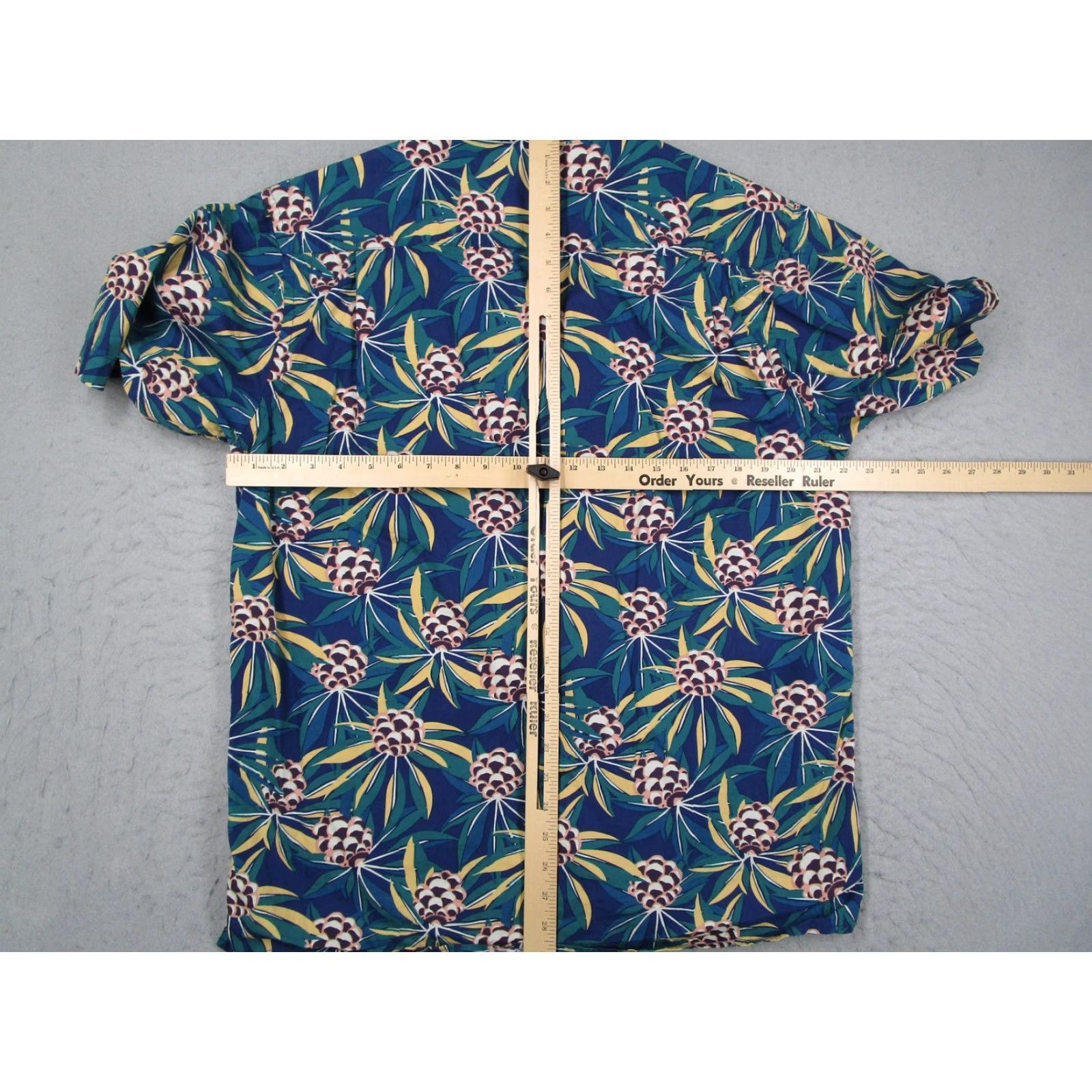 Katin Katin Blue Hawaiian Aloha Shirt Adult XL Short Sleeve Button-Up Floral Tropical Mens Size US XL / EU 56 / 4 - 5 Thumbnail