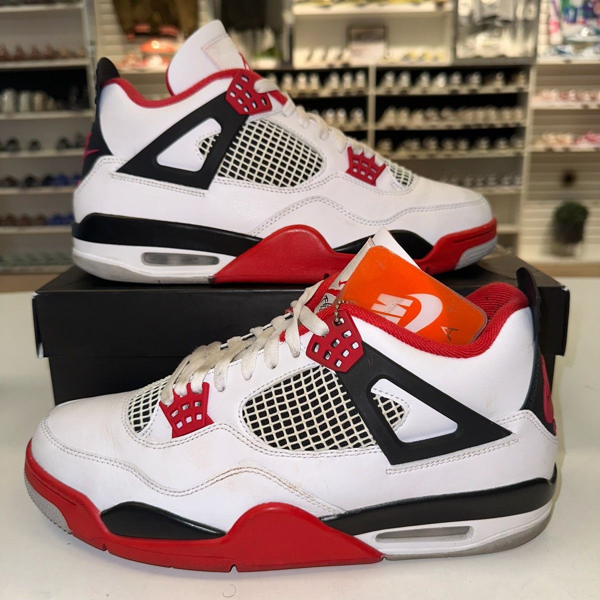 Jordan Brand Size 10.5 Jordan 4 Retro OG Mid Fire Red Grailed