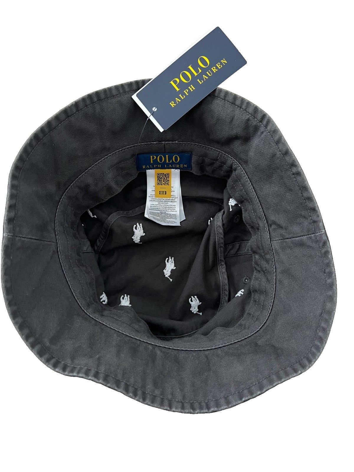 Ralph Lauren Polo Ralph Lauren Pony Cotton Bucket Hat Faded Black ( S/M ) Size ONE SIZE - 3 Thumbnail