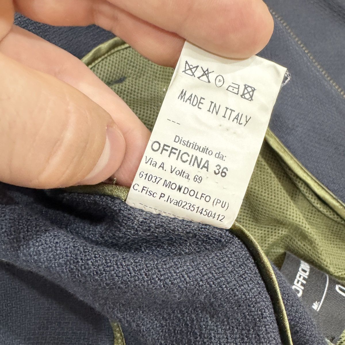 Designer × Officina36 Officina 36 Mens Cotton Bomber Jacket M-L size Size US L / EU 52-54 / 3 - 11 Thumbnail