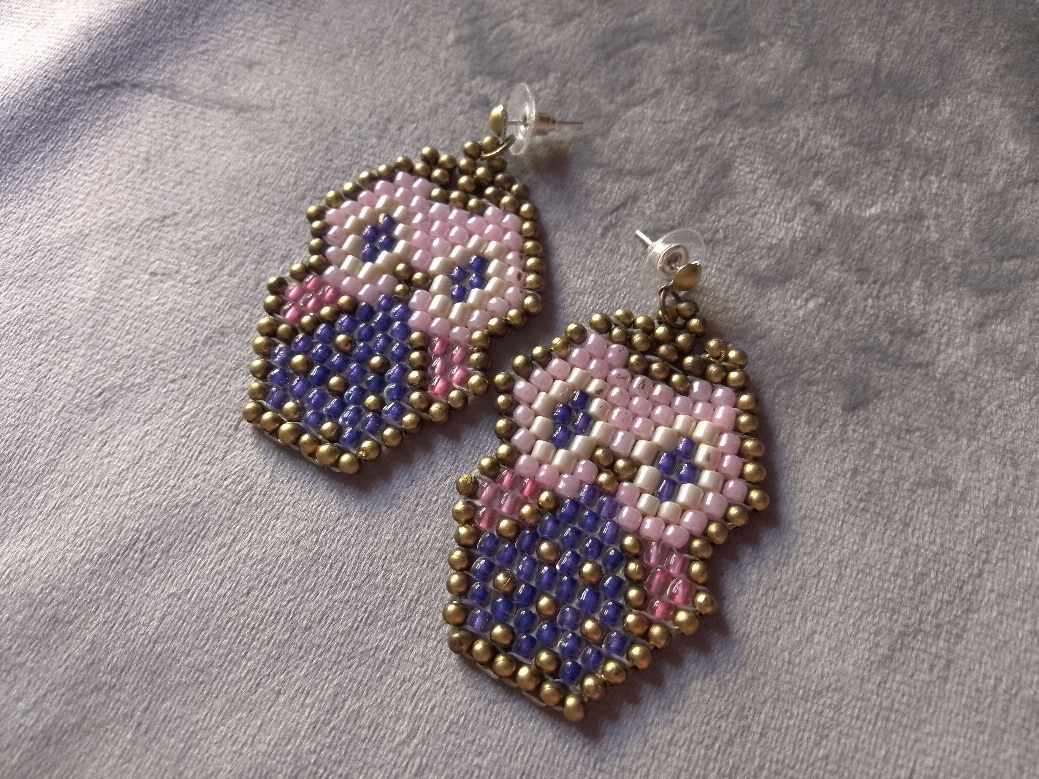 Other Earrings Owl Lucky Charm Beaded Glass Street wear Size ONE SIZE - 1 Thumbnail