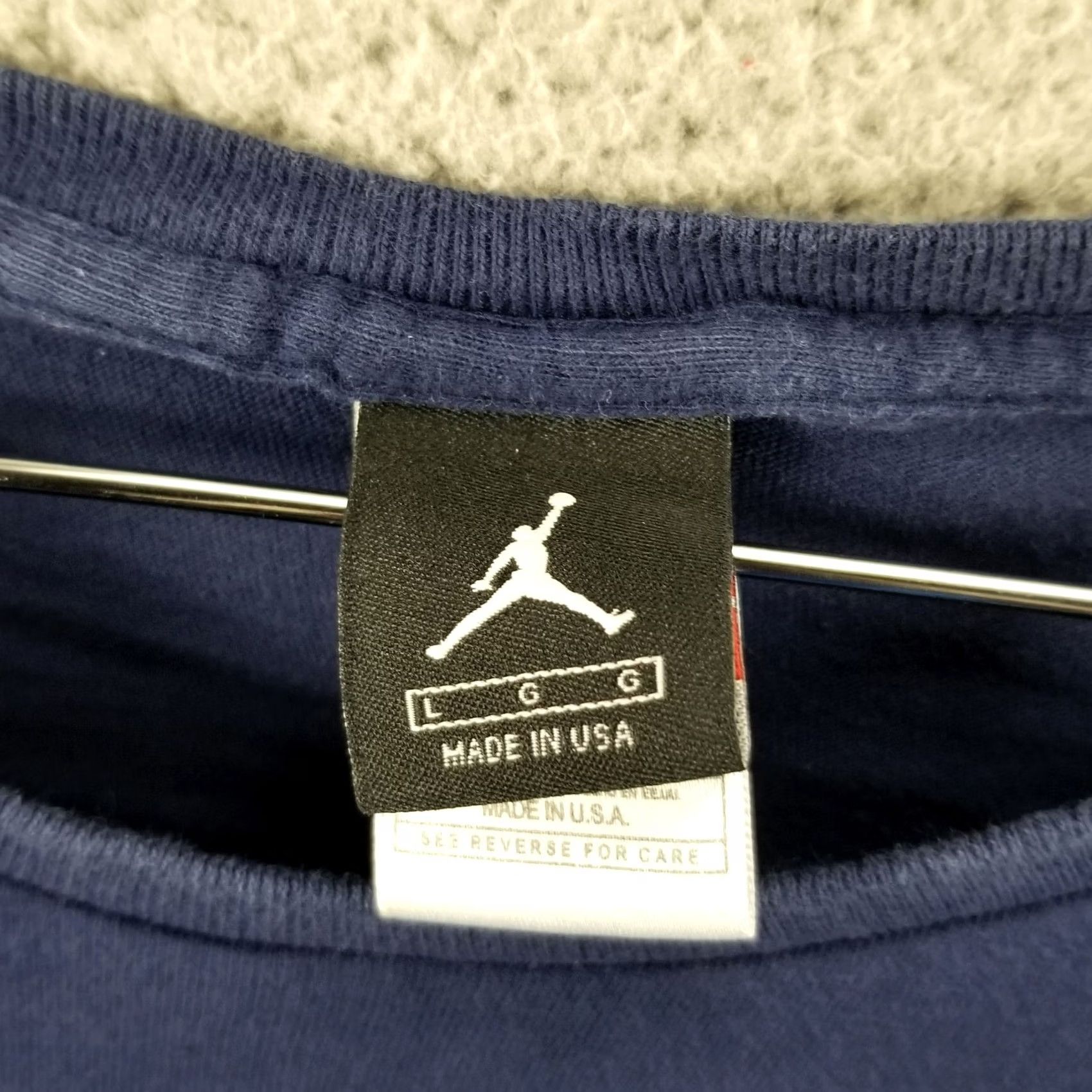 Nike Nike Air Jordan Embroidered Chest Jumpan Essential Tee L Adult Large Blue Mens 90s Sports Jordan Vintage Size US L / EU 52-54 / 3 - 3 Thumbnail