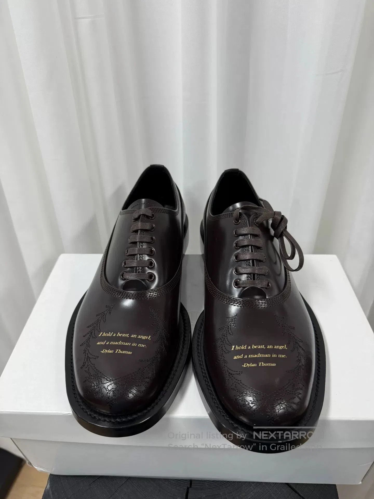 Comme des Garcons Homme Plus UNDERCOVER Poetry Derby Shoes in Size M. Size US 10 / EU 43 - 1 Thumbnail
