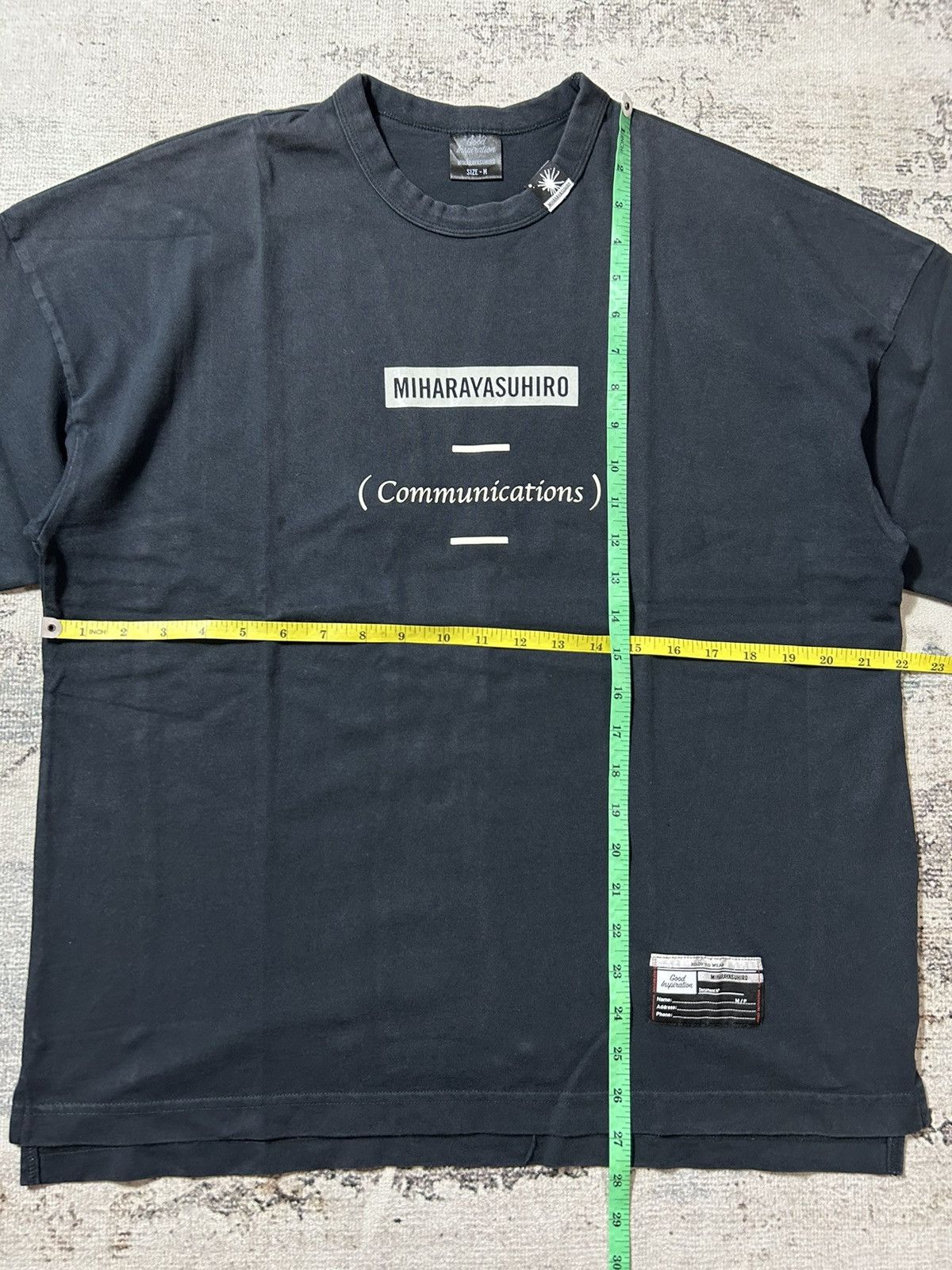 Maison MIHARA YASUHIRO MAISON MIHARA YASUHIRO x Gu Communications Baggy Tee Shirt Size US M / EU 48-50 / 2 - 8 Thumbnail