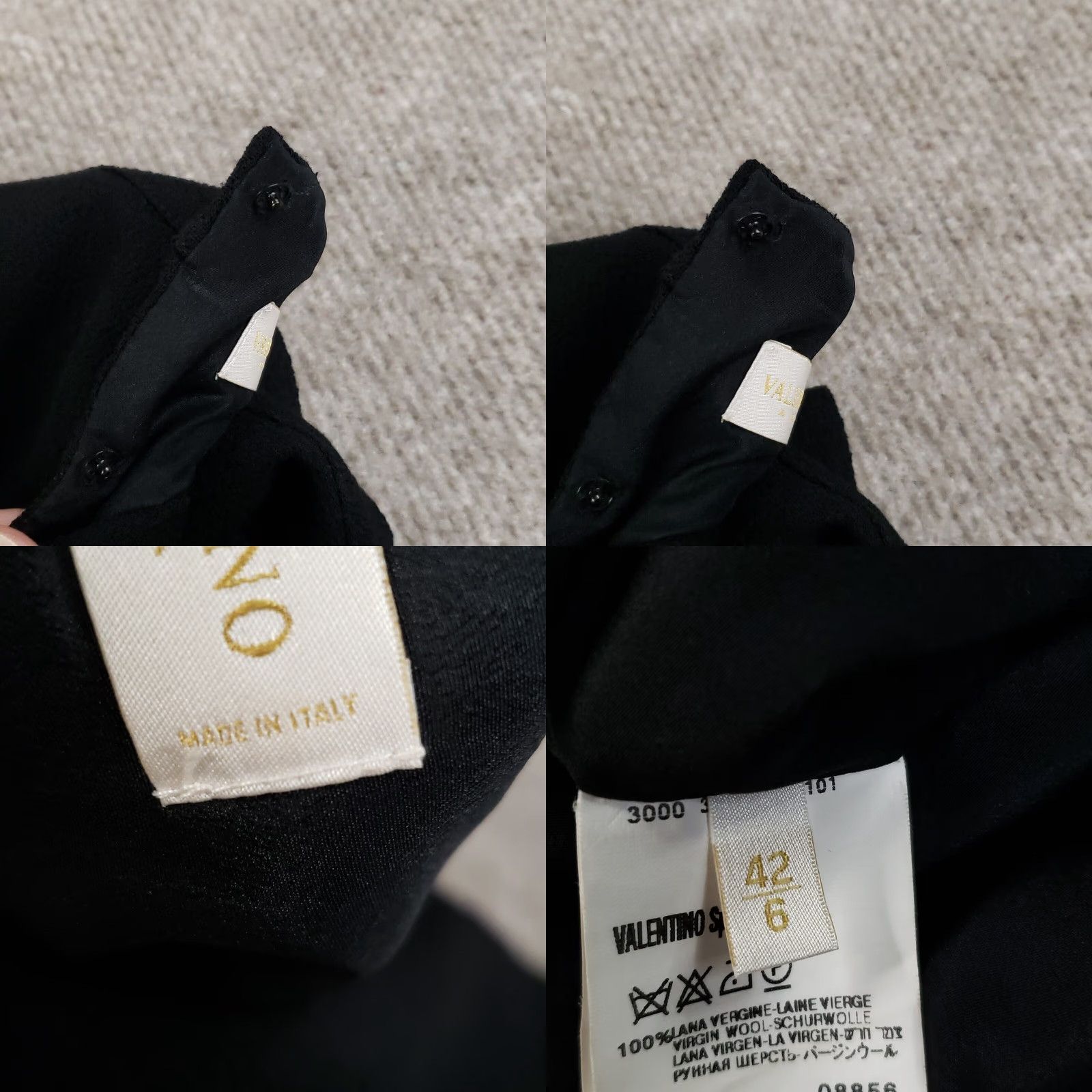 Valentino Valentino Dress Womens Sz 6 Black Lace Wool Sleeveless Quiet Luxury Cocktail Size M / US 6-8 / IT 42-44 - 9 Thumbnail