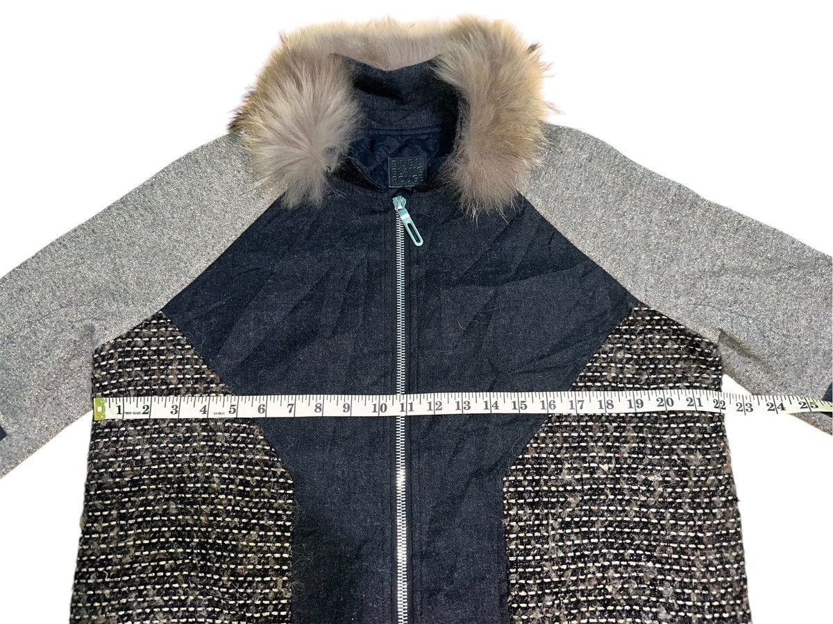 Designer Bleu Blanc Rouge Winter Fur Collar Jacket Size L / US 10 / IT 46 - 6 Thumbnail