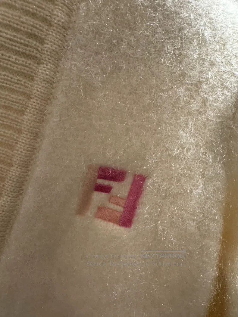 Fendi Fendi White Open Cardigan Sweater Size XS / US 0-2 / IT 36-38 - 3 Thumbnail