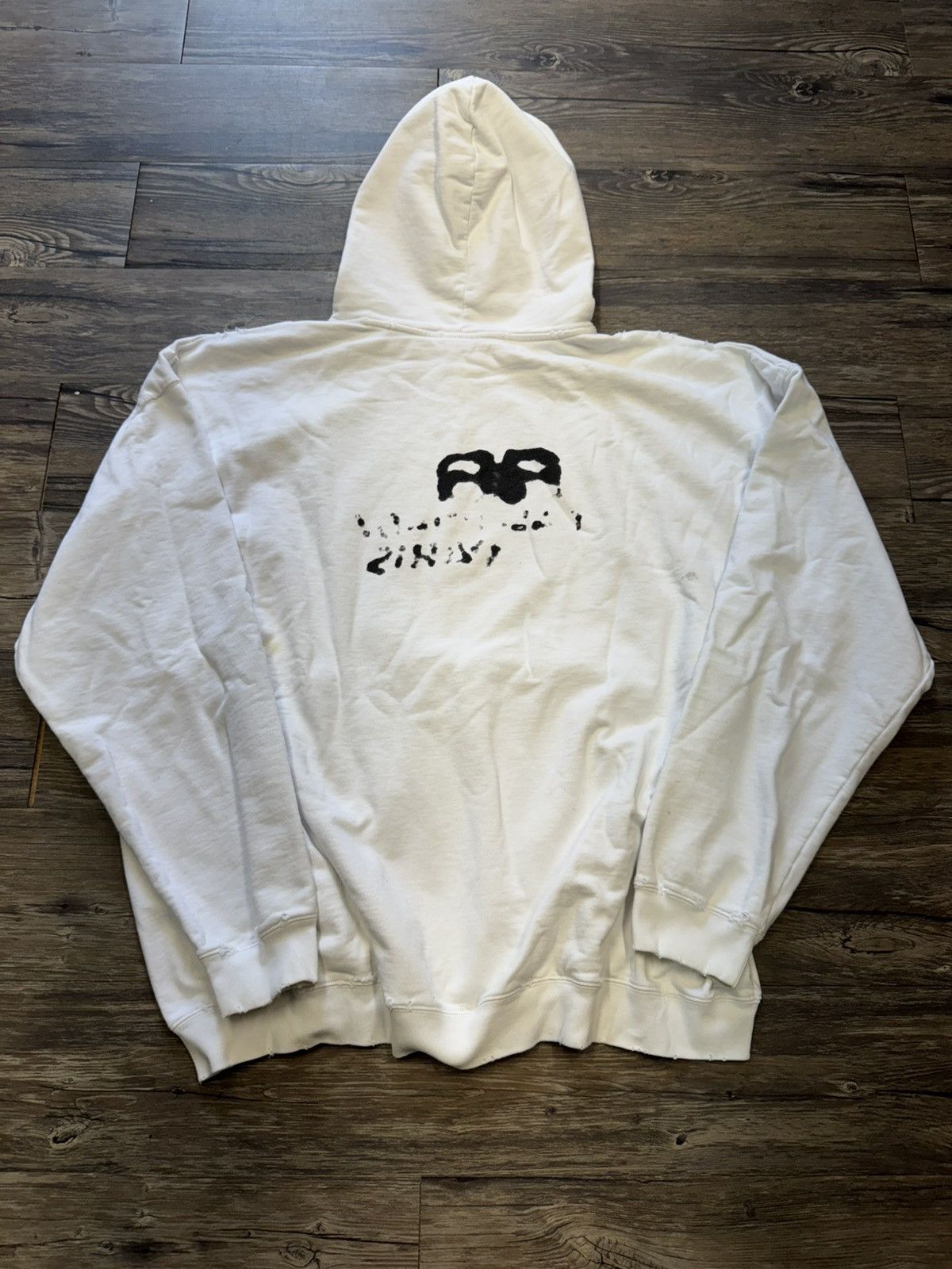 Balenciaga BALENCIAGA GRAFFITI HAND DRAWN HOODIE Size US M / EU 48-50 / 2 - 6 Thumbnail