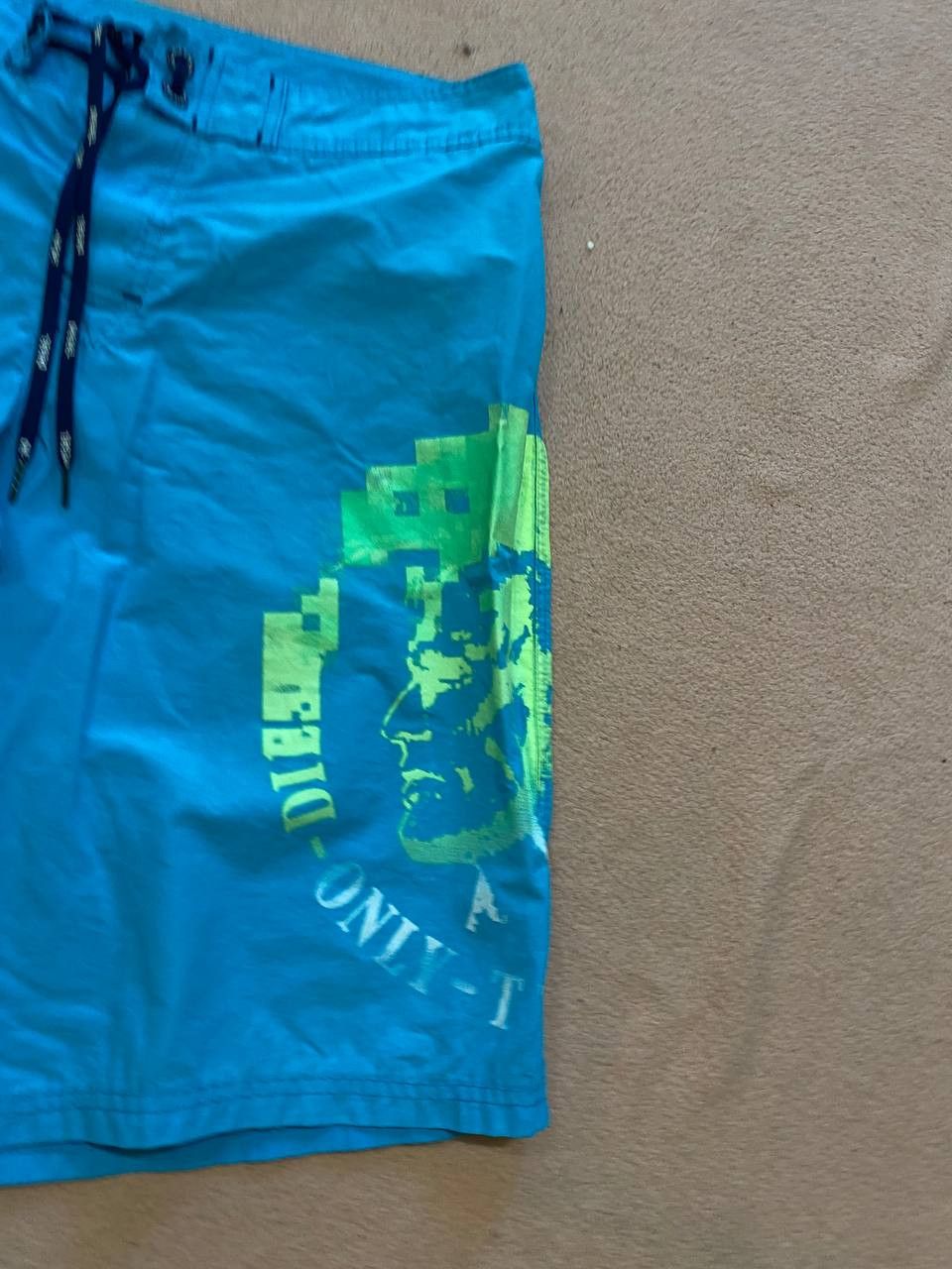 Diesel Y2K Diesel Vintage big logo shorts blue Size US 32 / EU 48 - 6 Thumbnail
