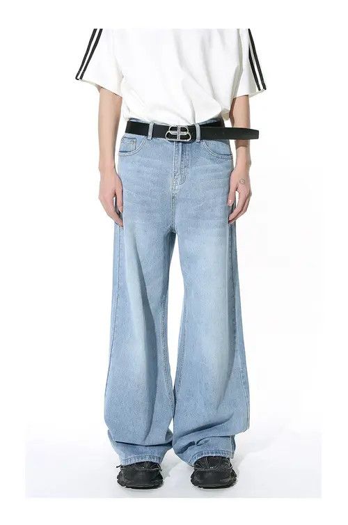 Other Vintage simple straight loose casual washed jeans Size US 32 / EU 48 - 1 Thumbnail