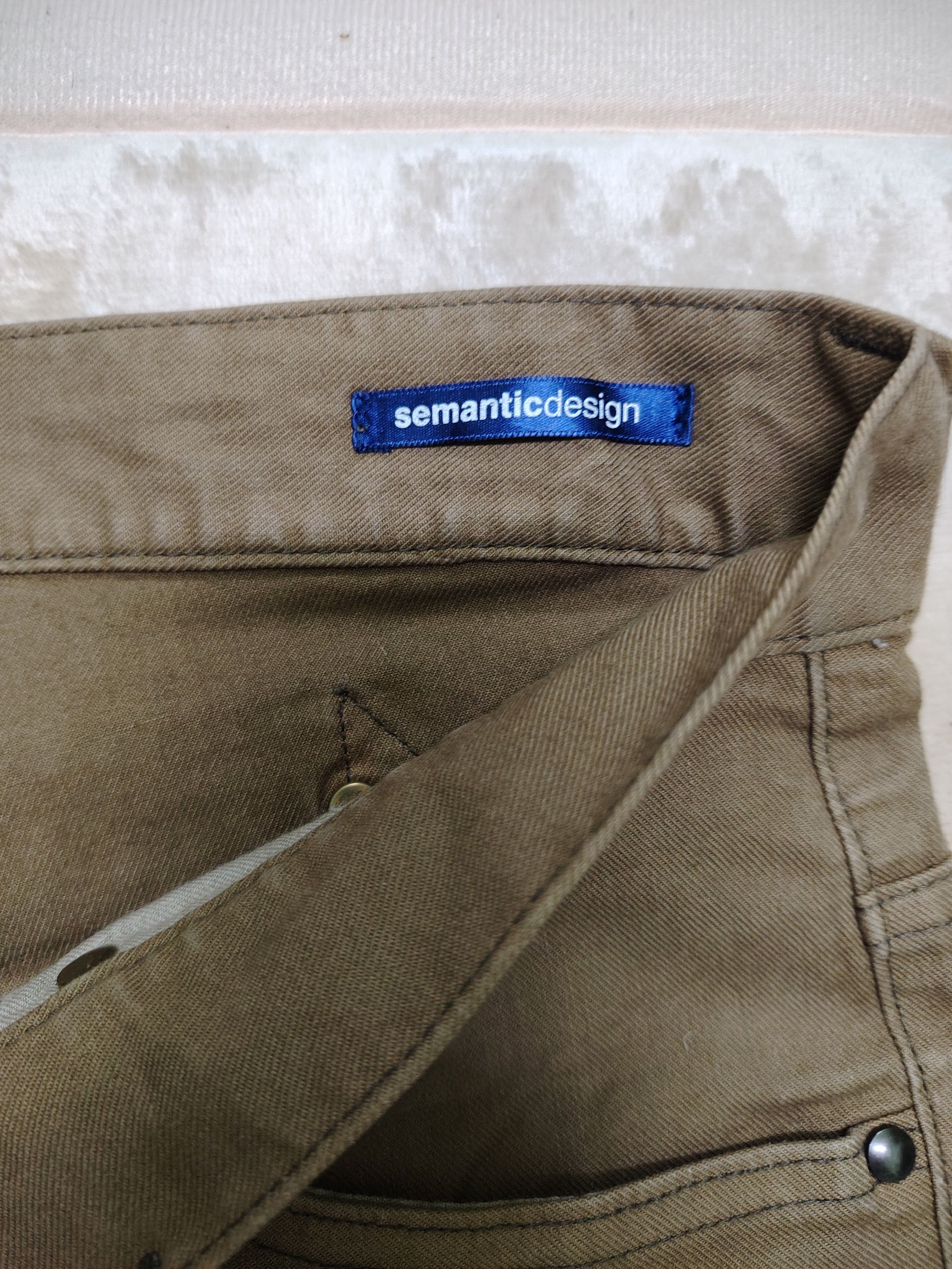 semanticdesign Semantic Design Buckleback Stretchable Brown Jeans Size US 34 / EU 50 - 6 Thumbnail