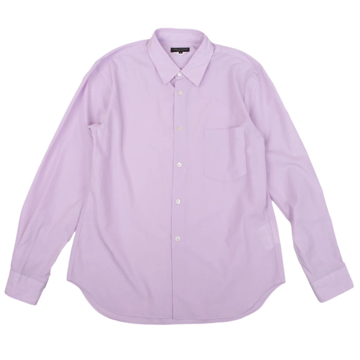 Polyester Basic Shirt in Purple Size S